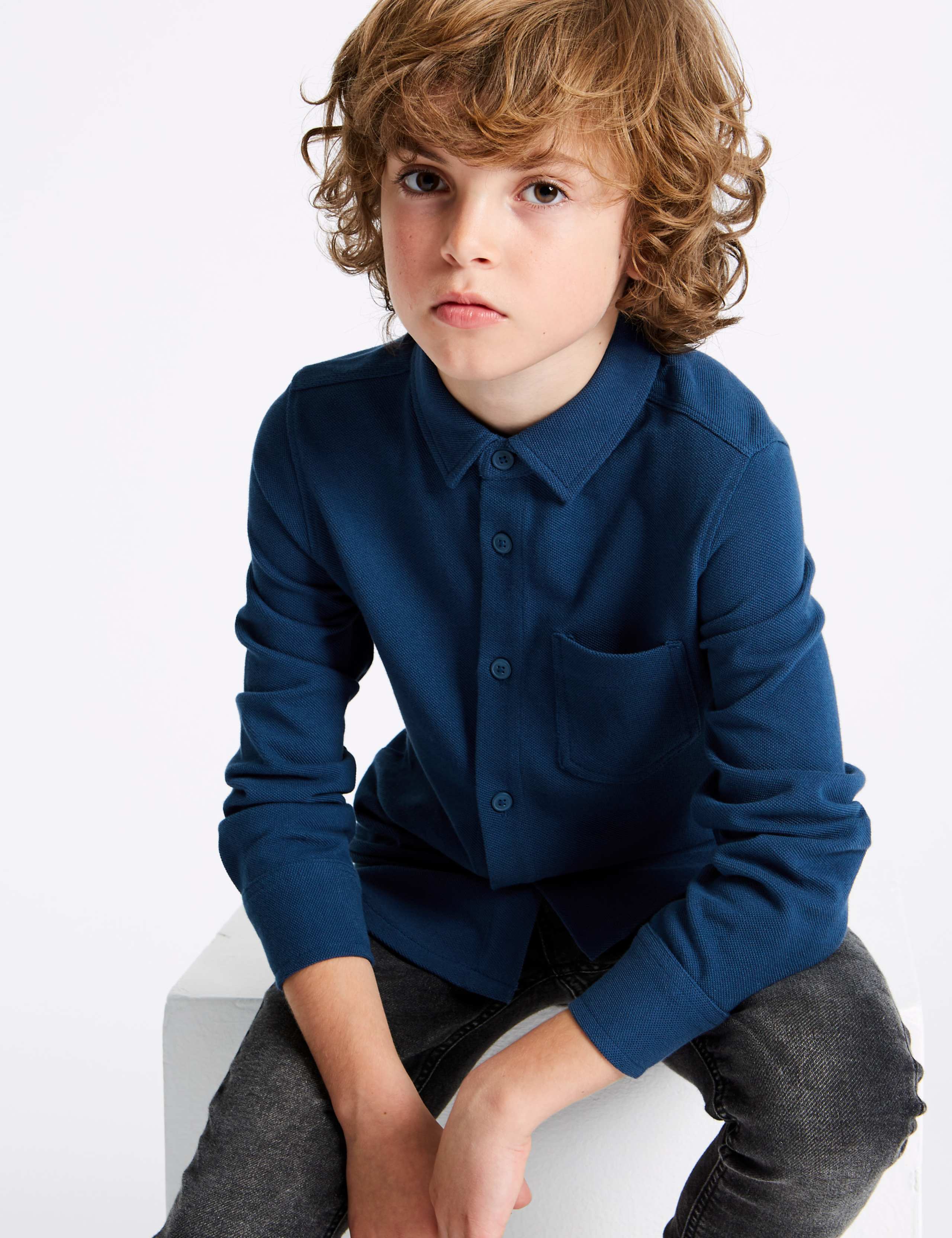 Pure Cotton Shirt (3-16 Years) 1 of 5