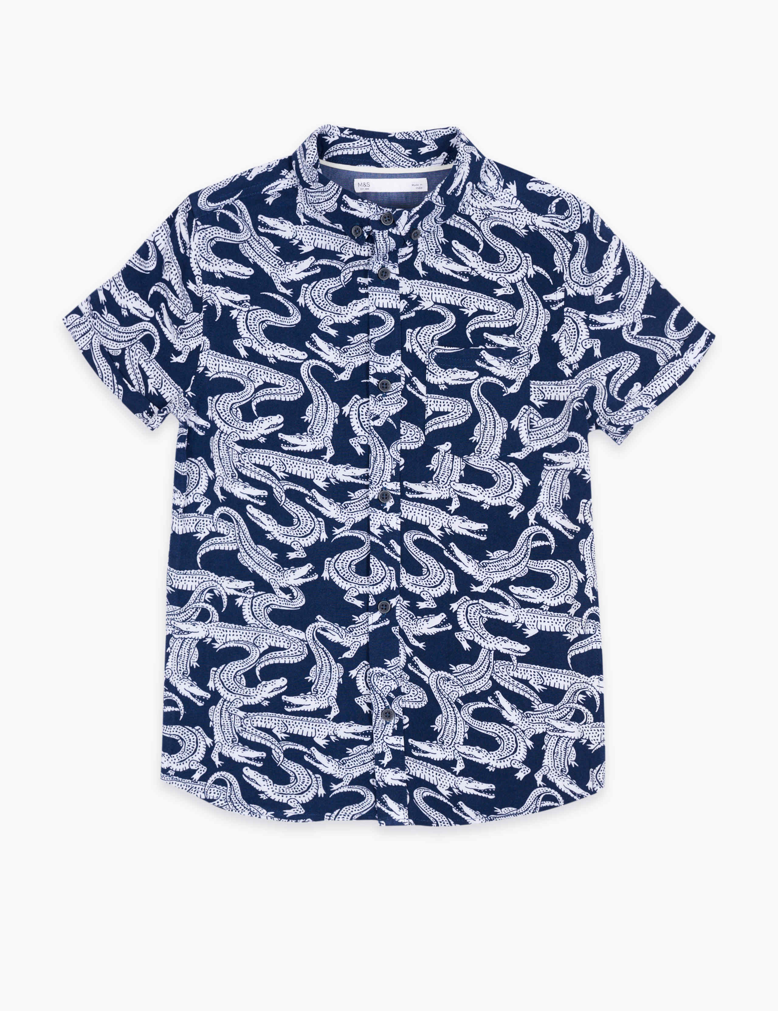 Crocodile Print Shirt (6-16 Yrs) 1 of 1