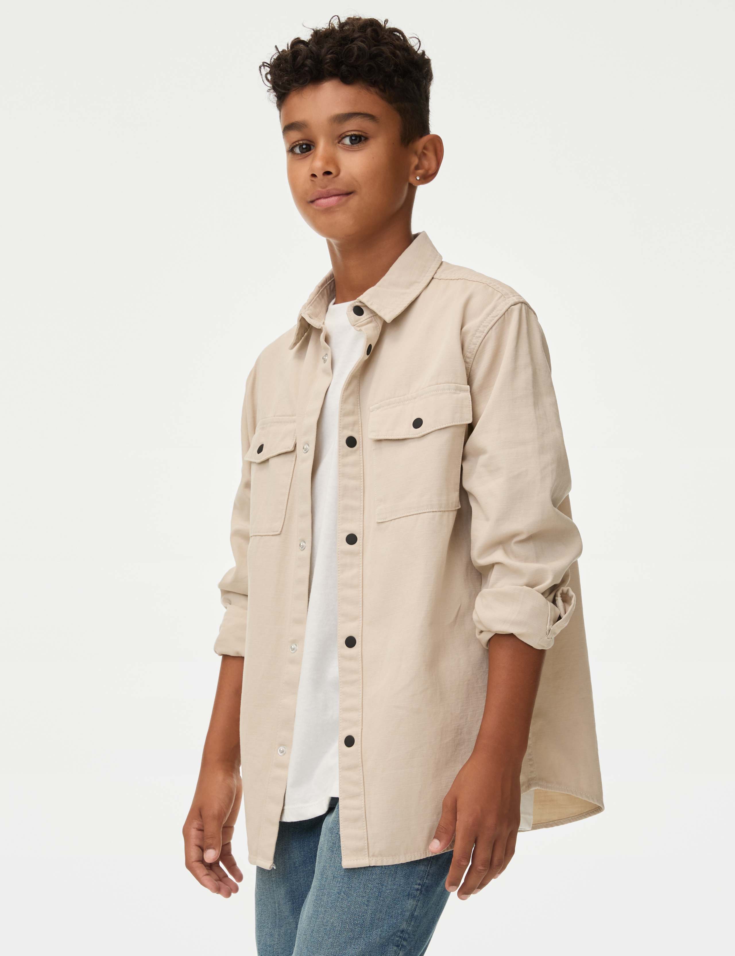 Pure Cotton Shirt & T-Shirt Set (6-16 Yrs) 1 of 6