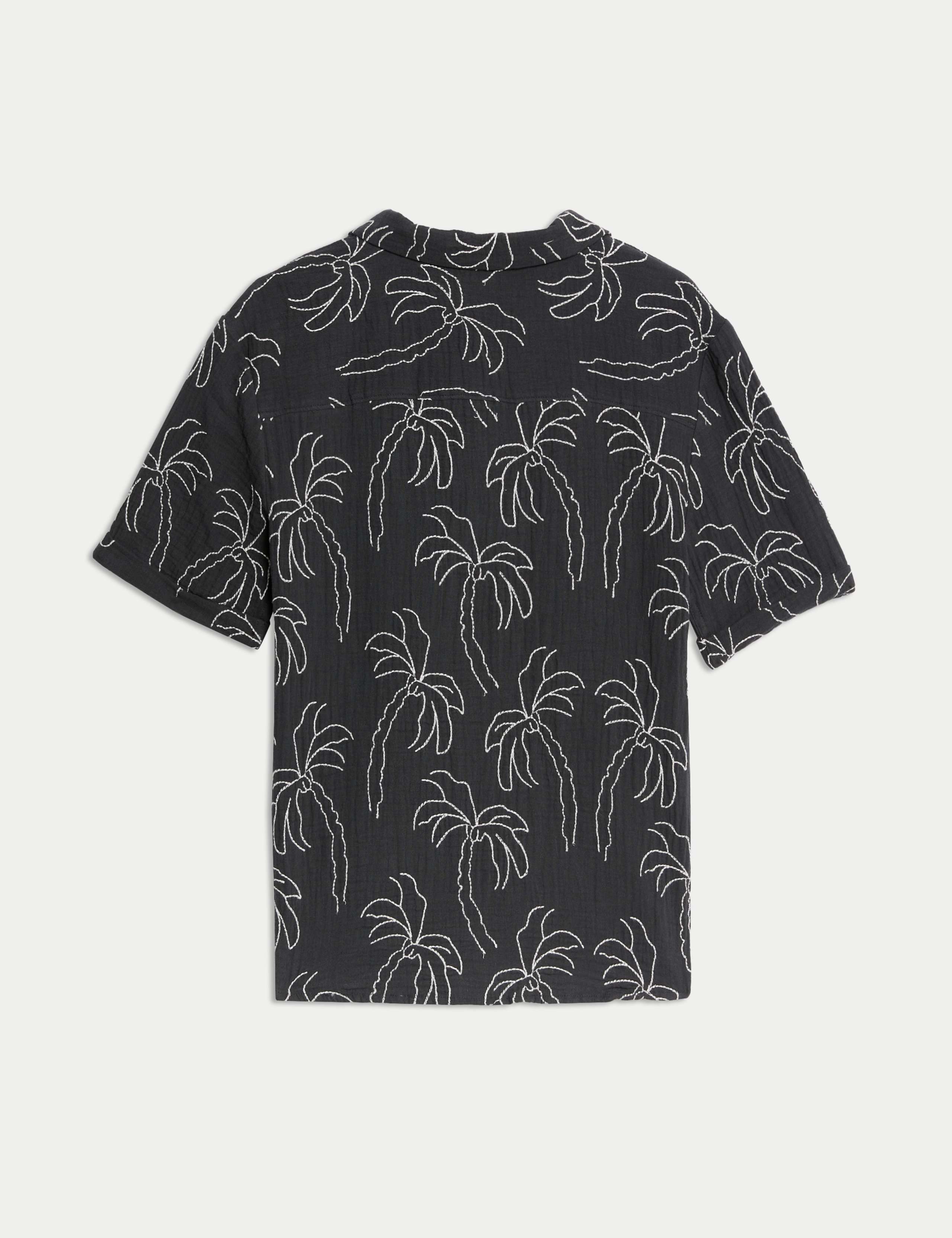 Pure Cotton Textured Palm Tree Shirt (2-16 Yrs) 5 of 5