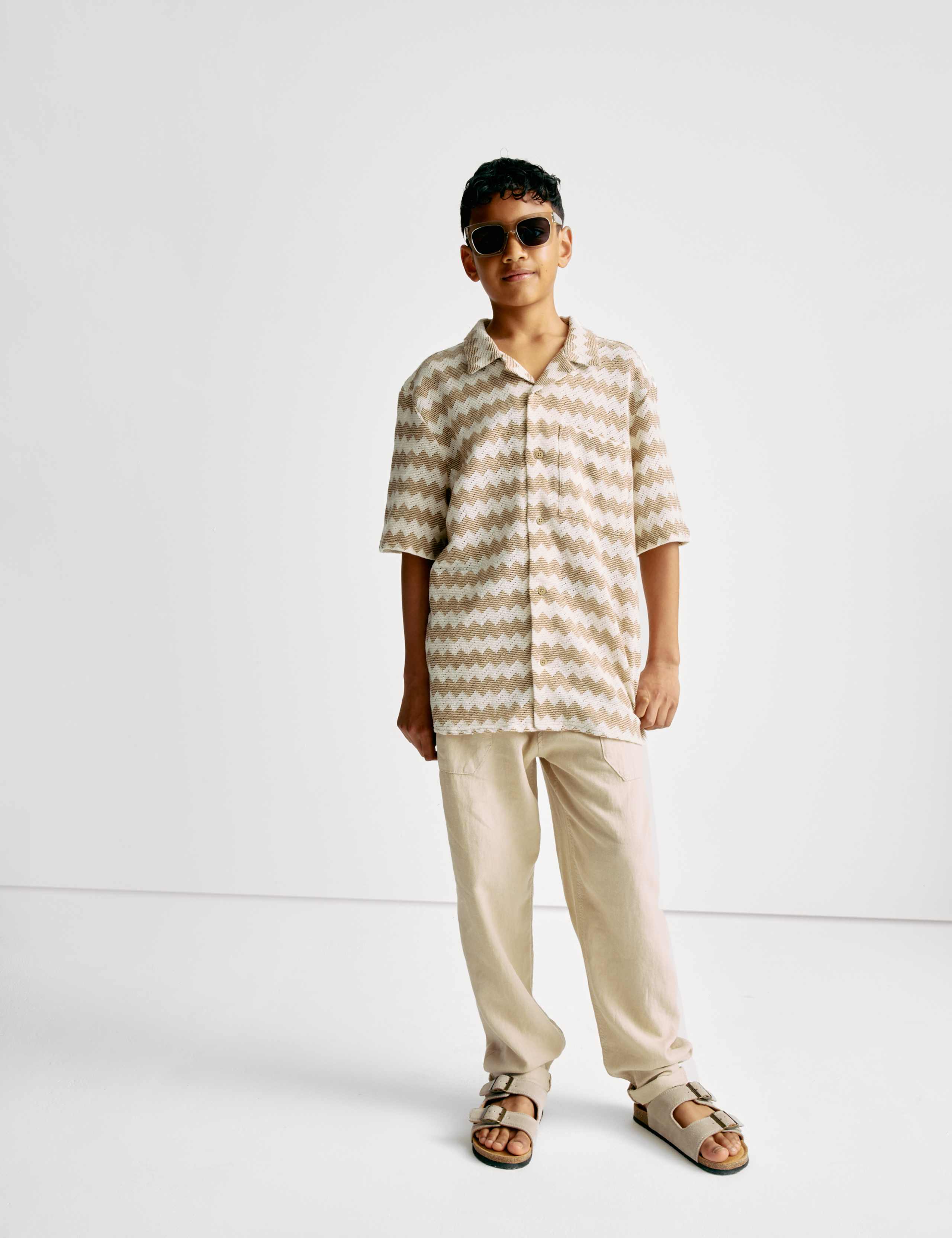 Cotton Rich Chevron Shirt (6-16 Yrs) 3 of 7