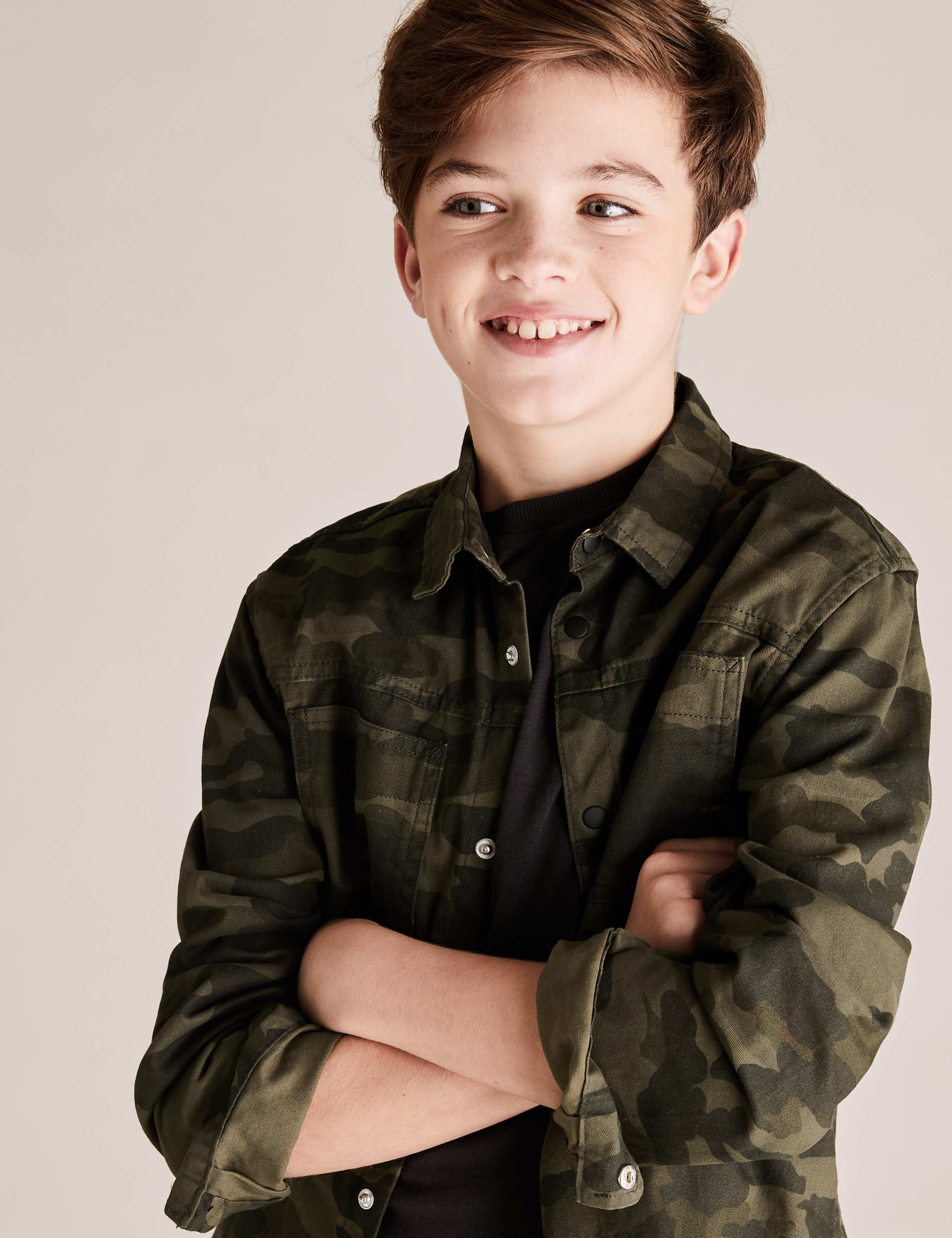 Pure Cotton Camo Shirt and T-Shirt (6-14 Yrs) 3 of 4