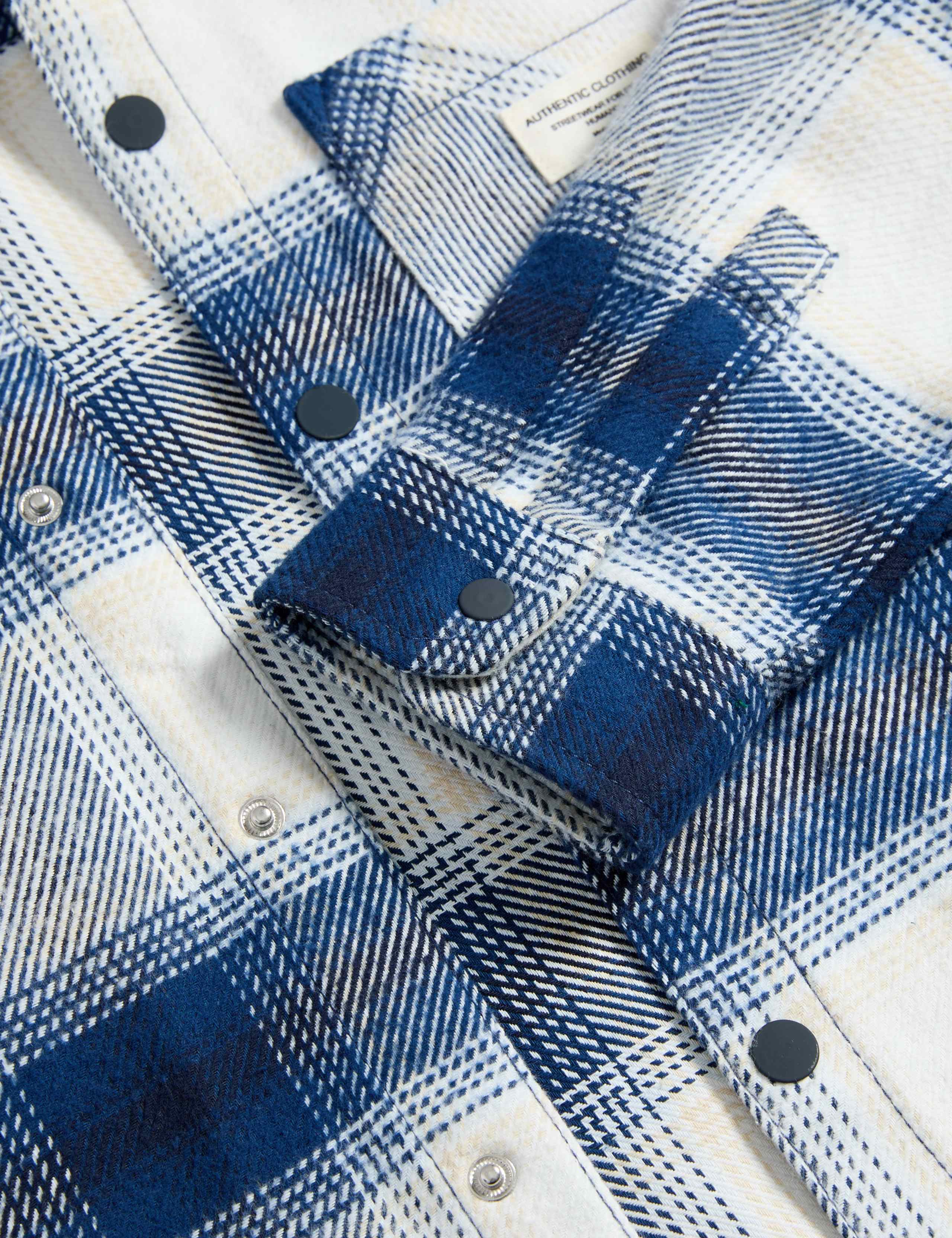 Cotton Rich Checked Hooded Shirt (6-16 Yrs) 2 of 2