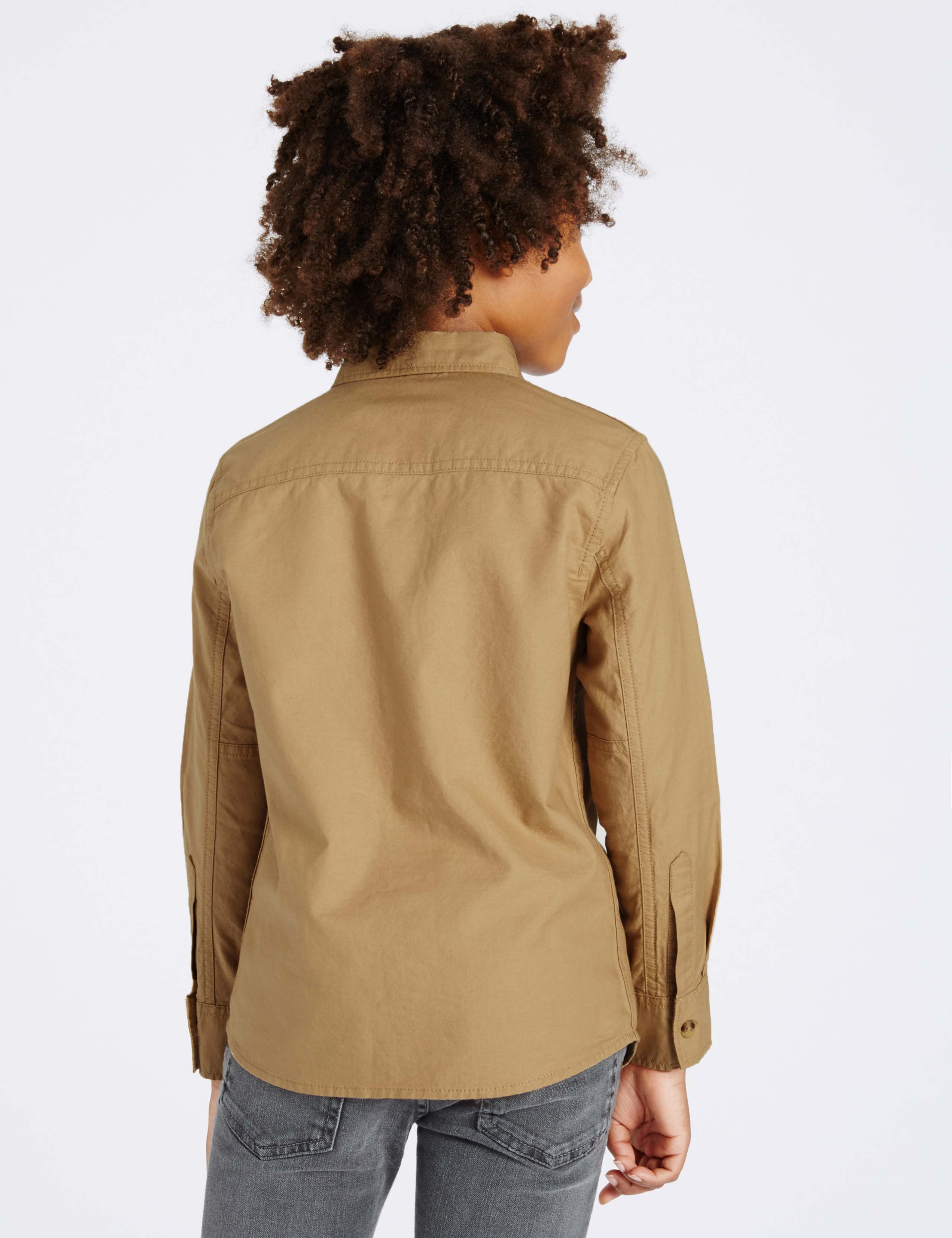 Pure Cotton Long Sleeve Shirt (3-14 Years) 3 of 5