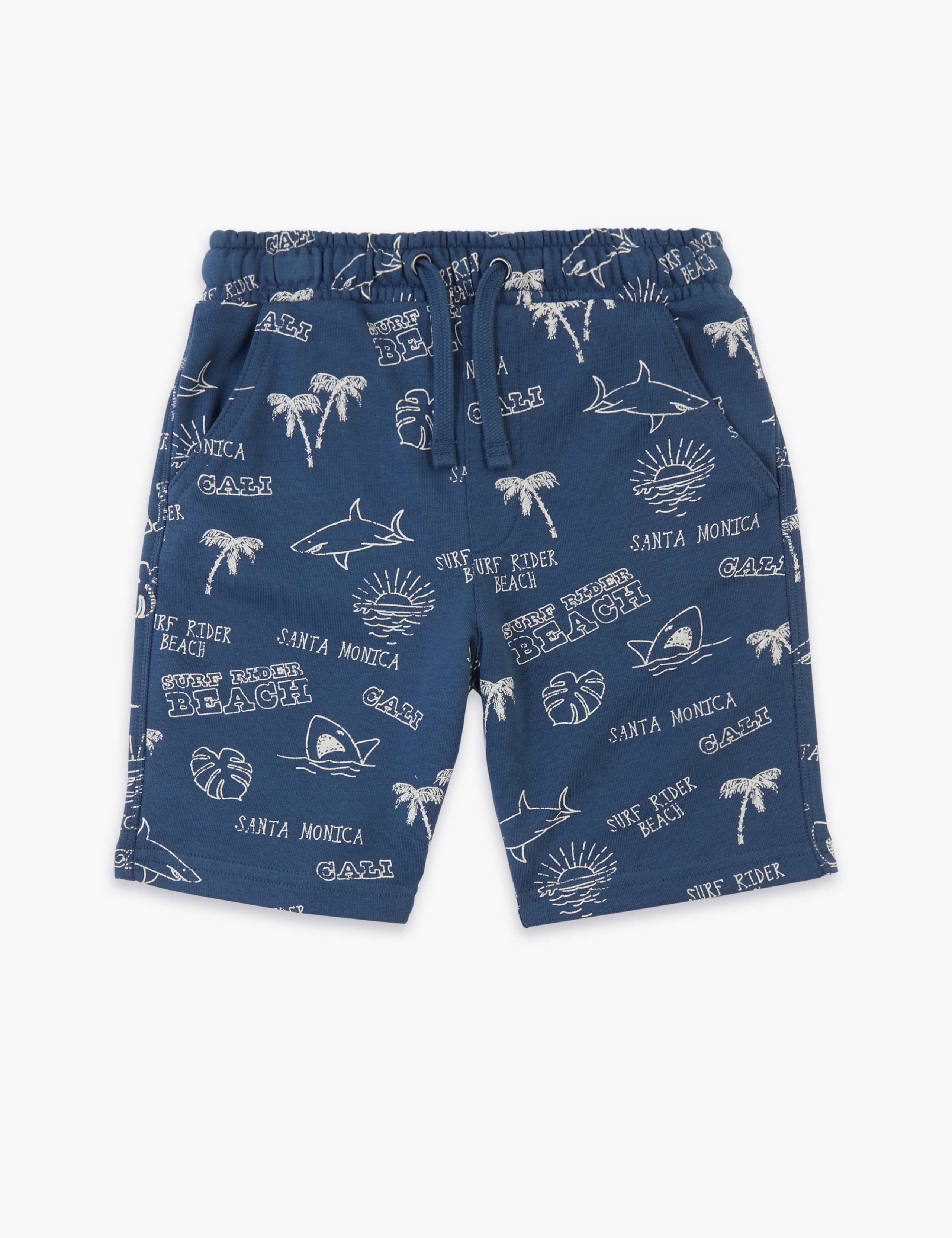 Cotton Beach Print Shorts (6-16 Yrs) 2 of 4
