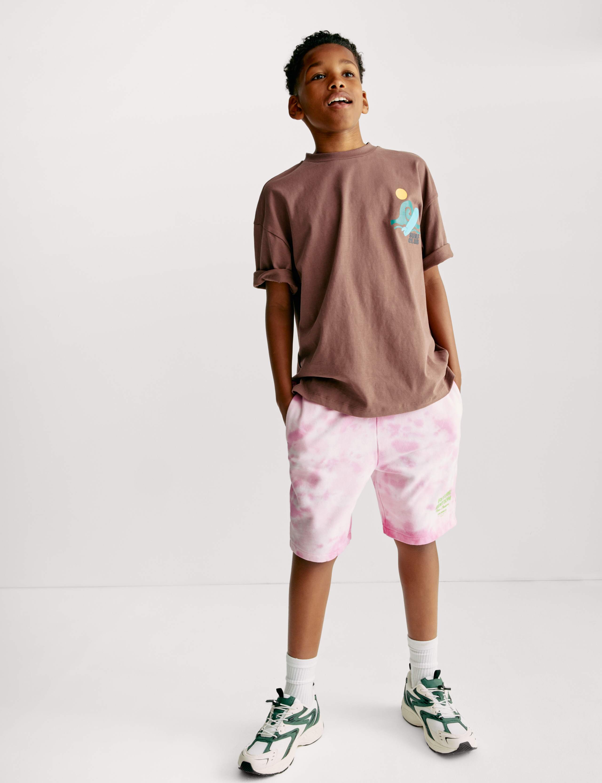 Pure Cotton Tie Dye Shorts (2-16 Yrs) 3 of 6