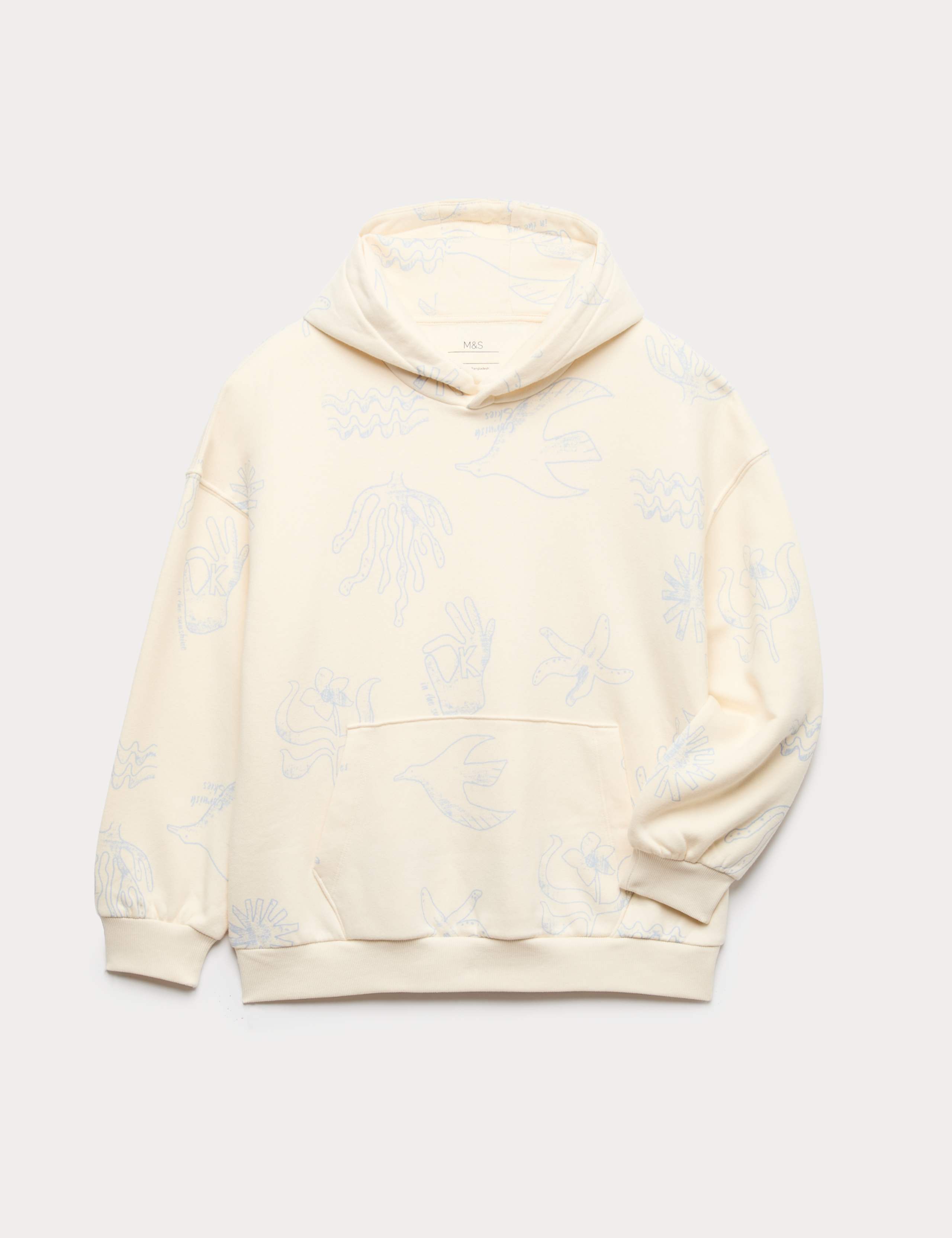 Cotton Rich Patterned Hoodie (6-16 Yrs) 2 of 7