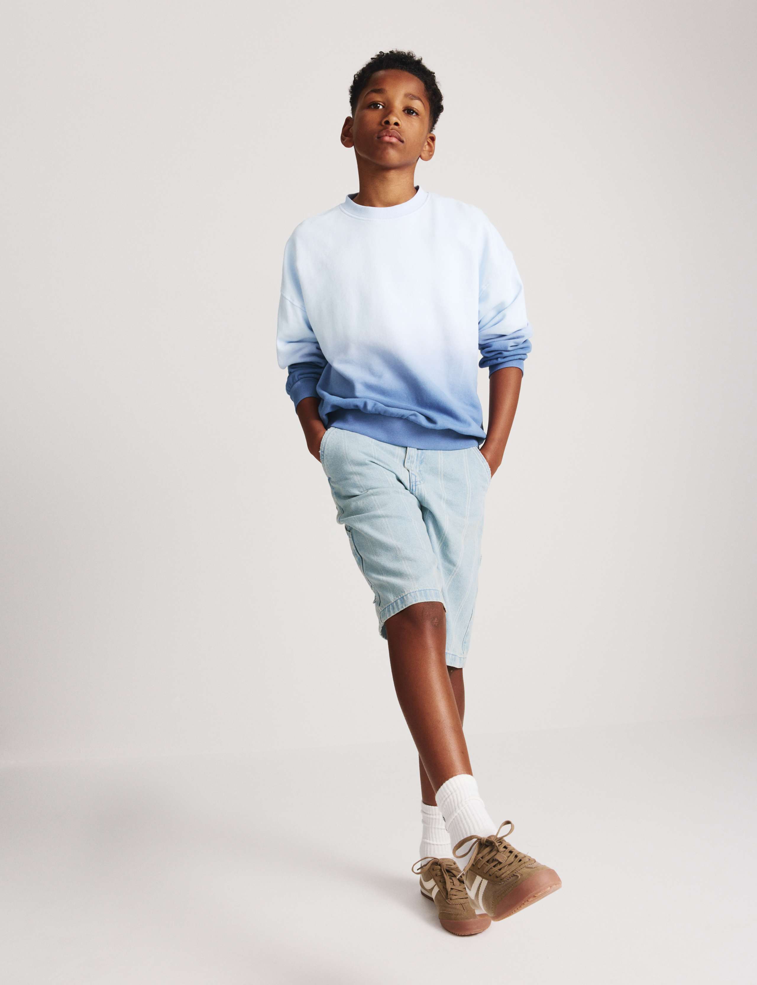 Cotton Rich Ombre Back Graphic Sweatshirt (6-16 Yrs) 6 of 8