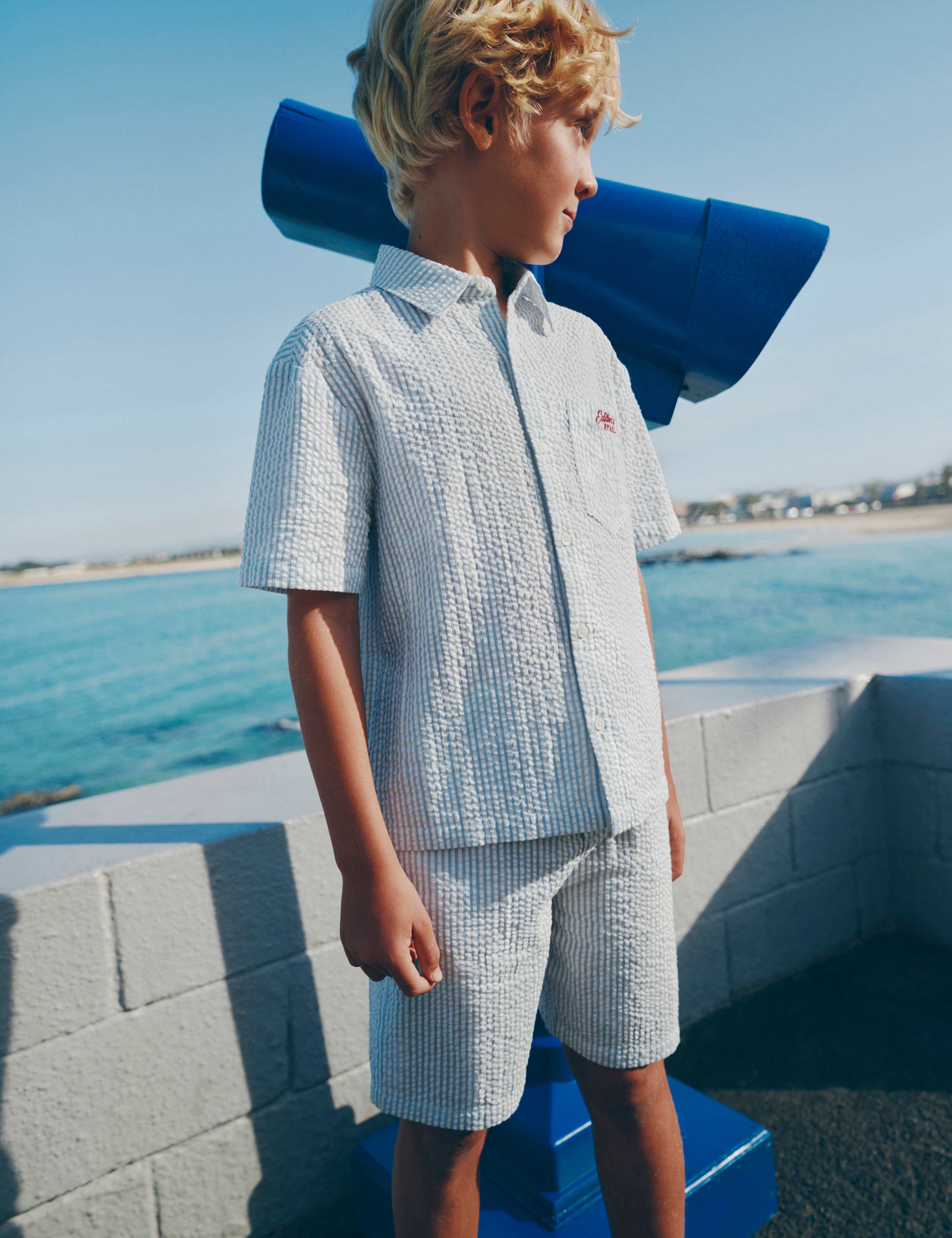 Pure Cotton Striped Shorts (6-16 Yrs) 1 of 2