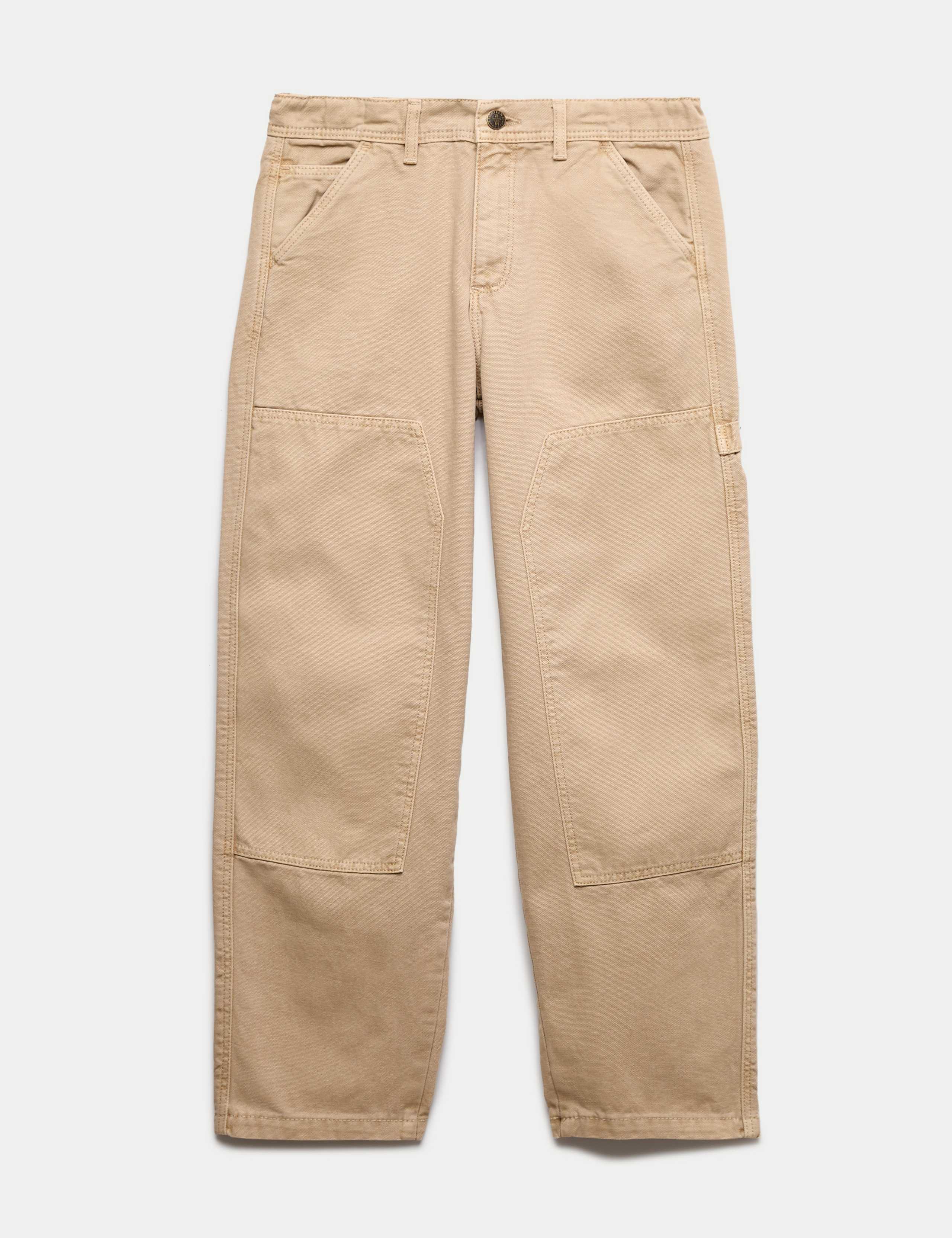 Pure Cotton Denim Baggy Fit Jeans (6-16 Yrs) 1 of 1