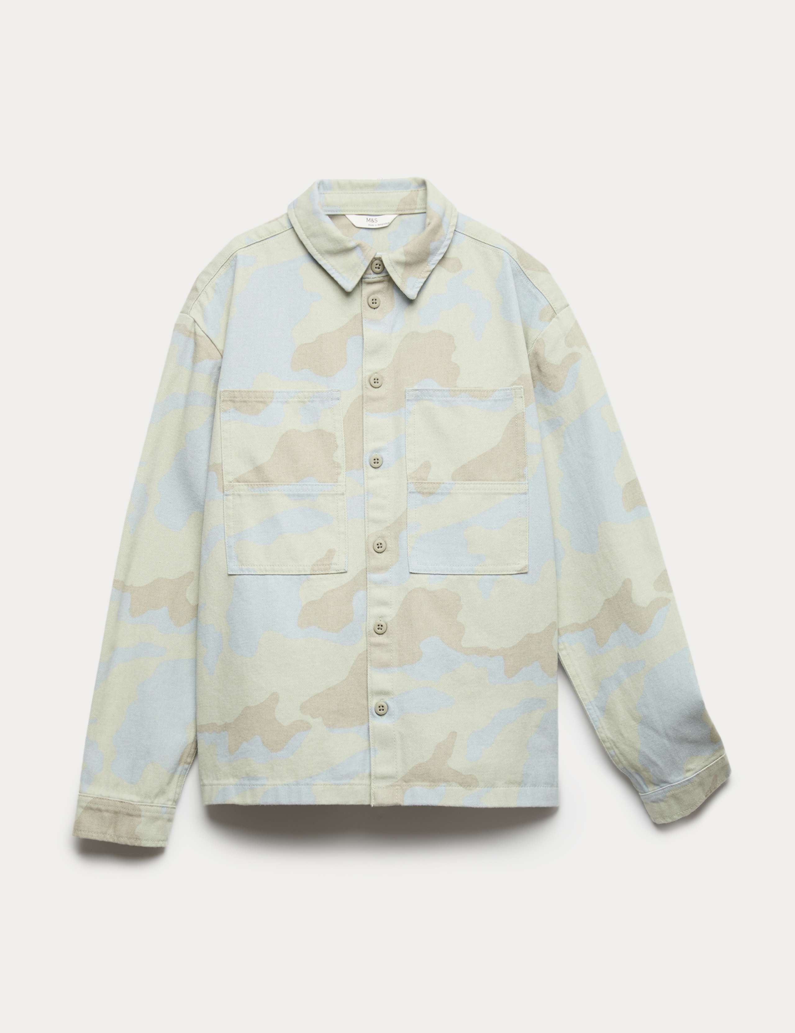 Pure Cotton Denim Camouflage Shirt (2-16 Yrs) 1 of 1