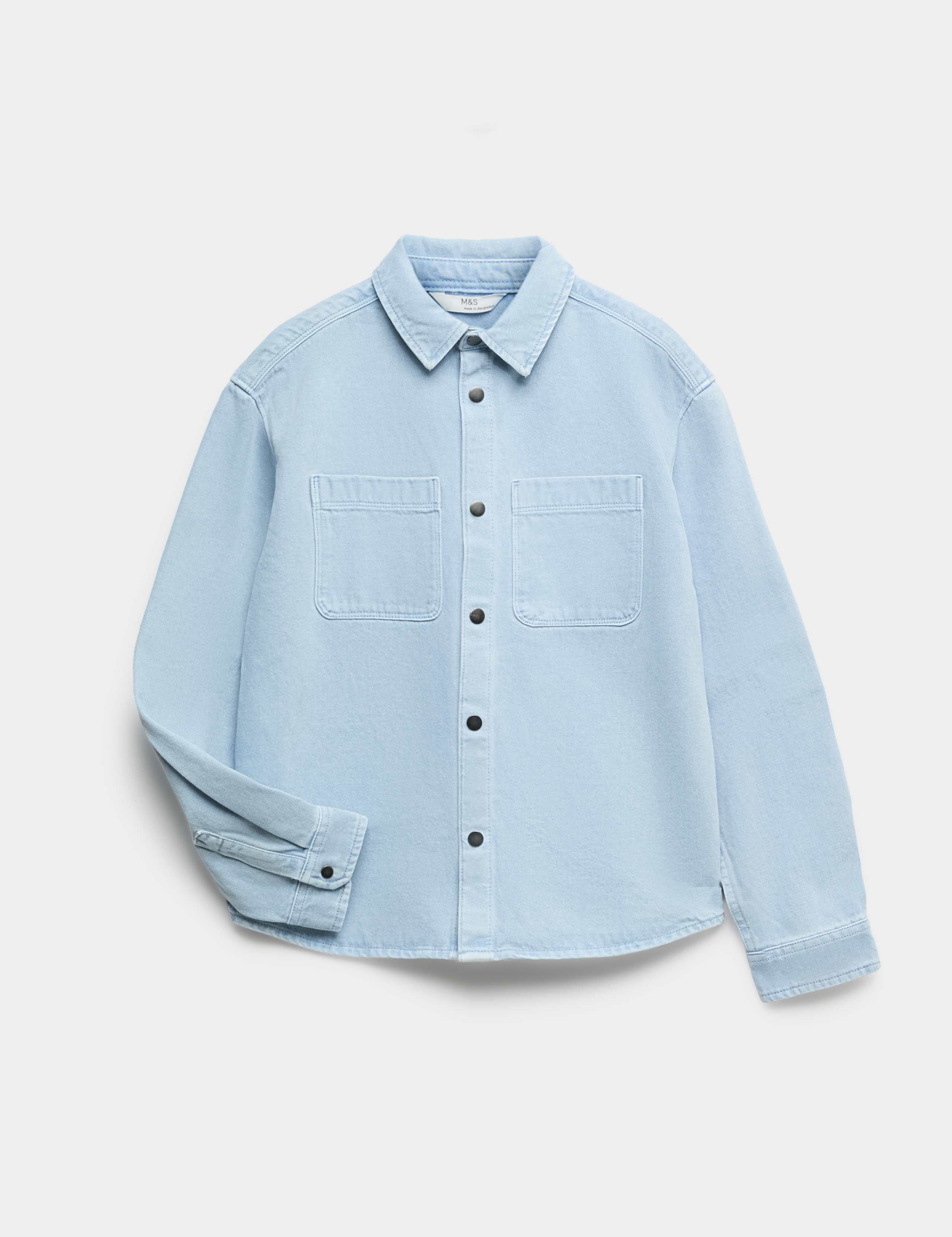 Pure Cotton Denim Shirt (6-16 Yrs) 1 of 2