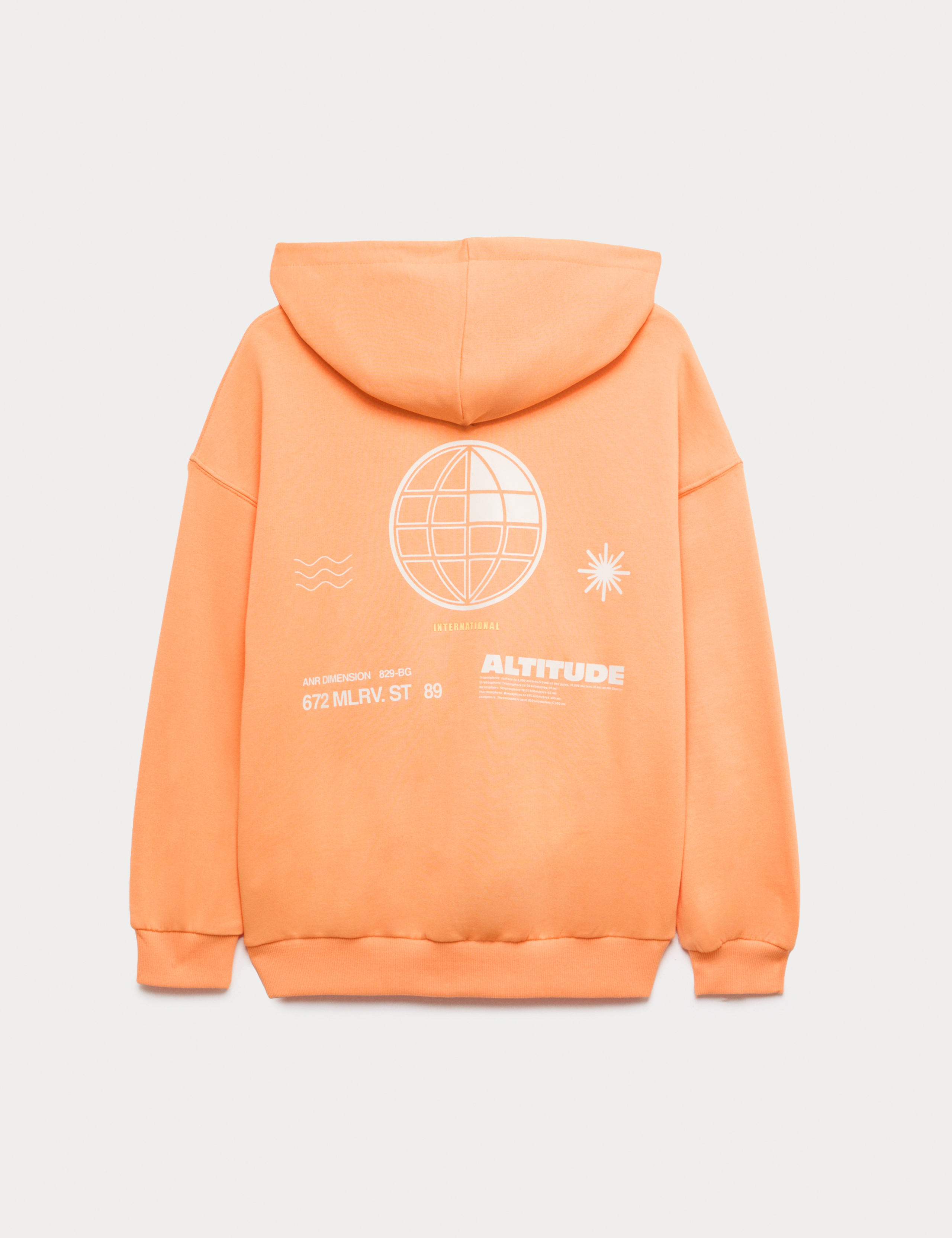 Cotton Rich Zip Through Wave Graphic Hoodie (6-16 Yrs) 2 of 2