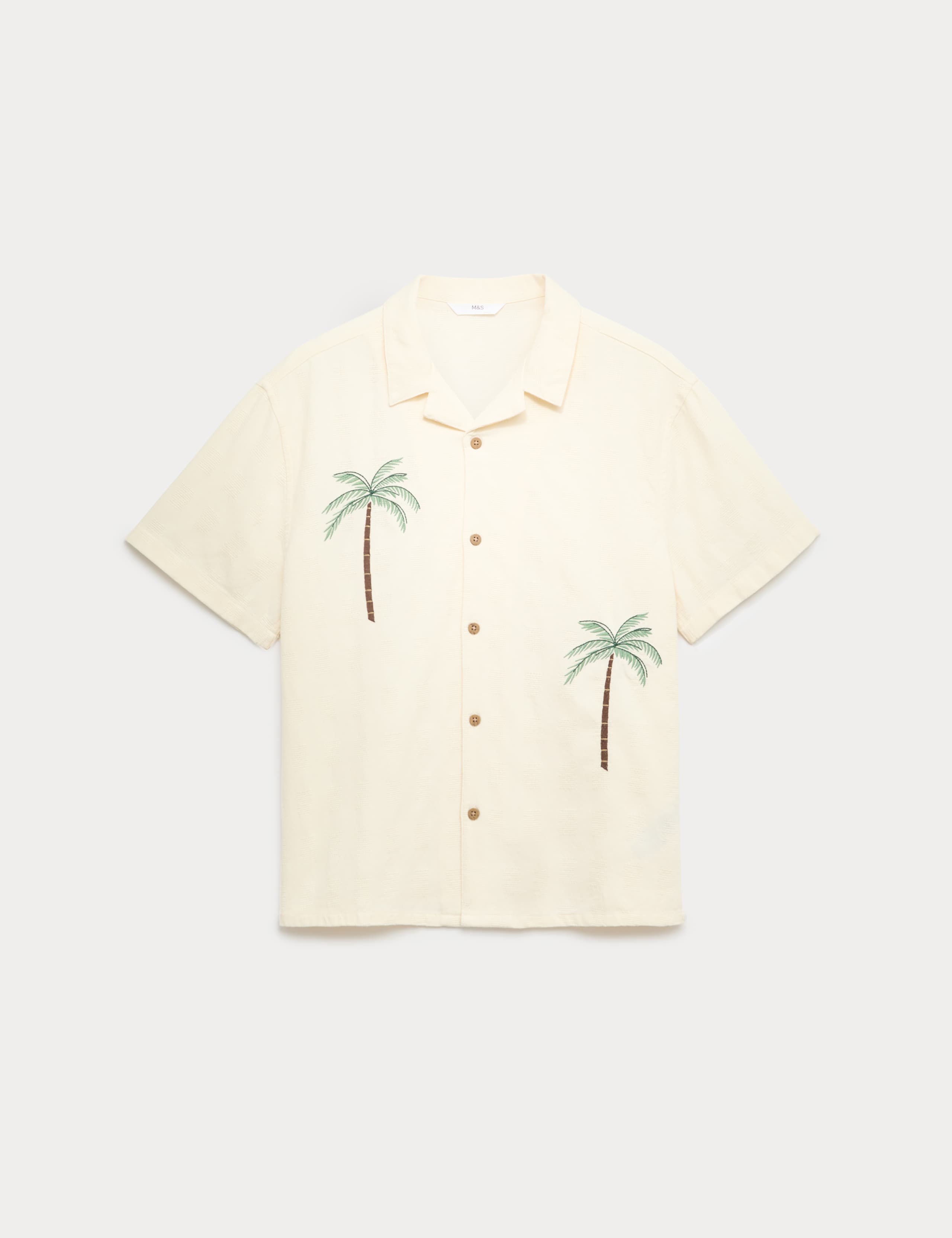 Pure Cotton Textured Shirt (6-16 Yrs) 1 of 1