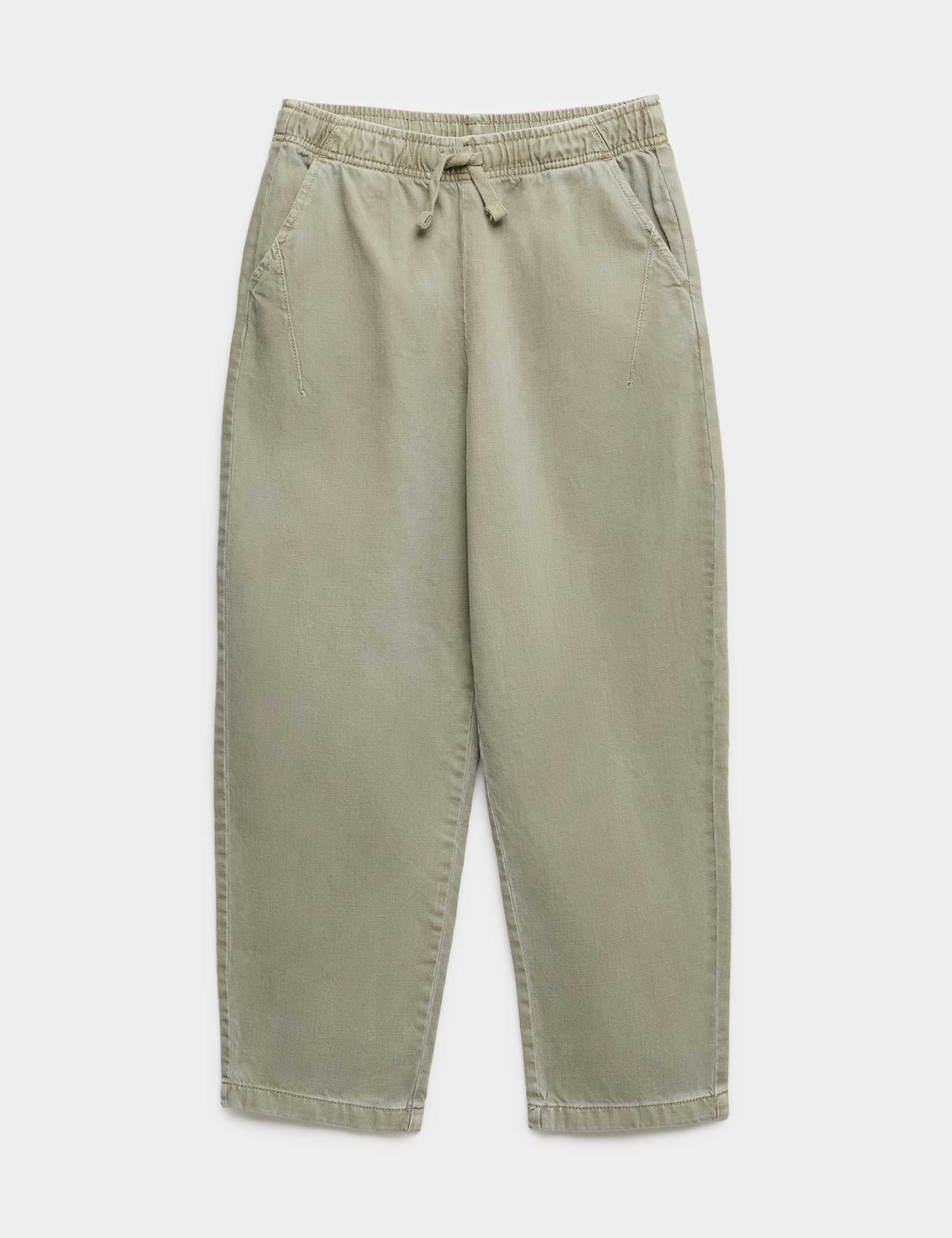 Relaxed Cotton Rich Lightweight Trousers (6-16 Yrs) 1 of 1