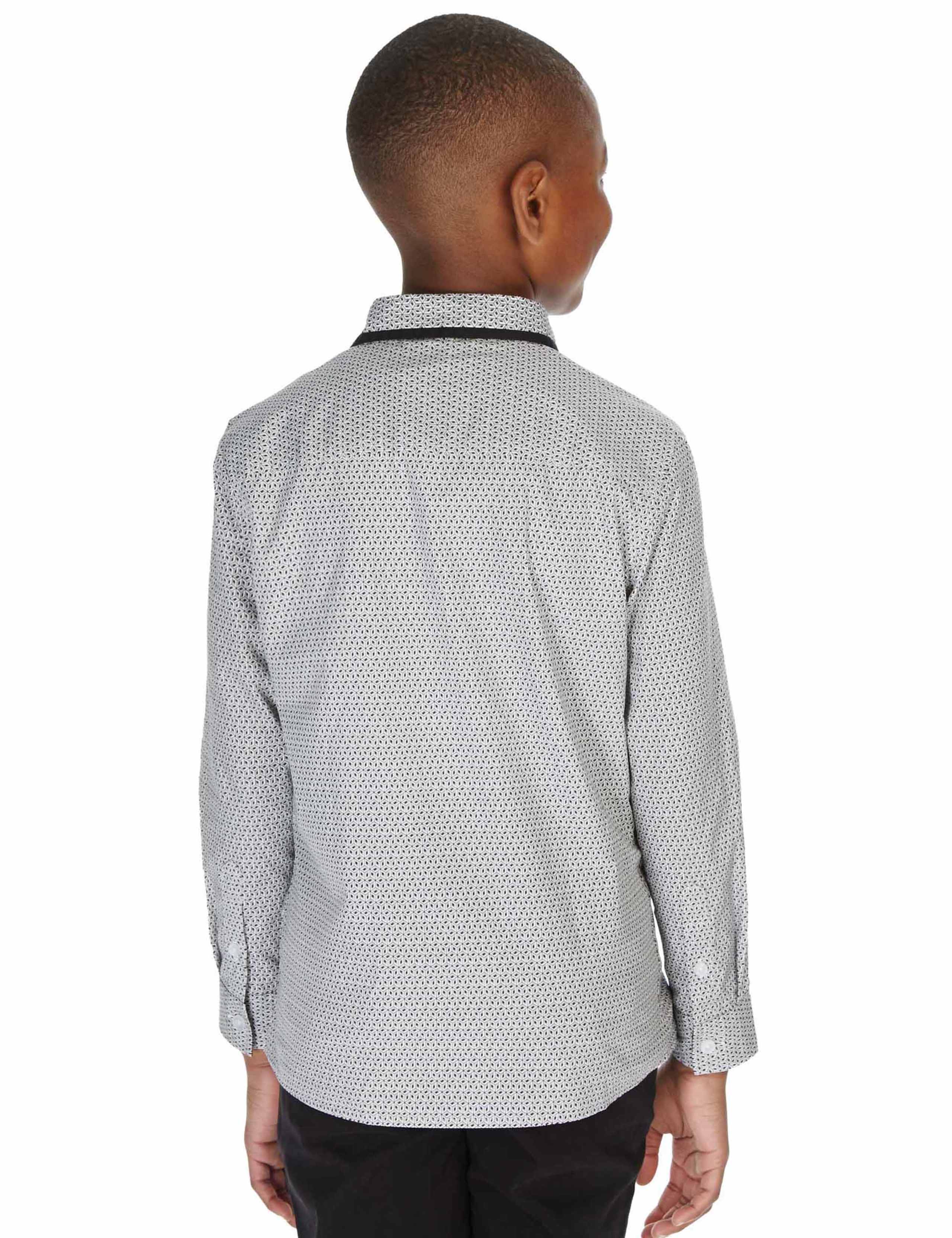 Pure Cotton Geometric Print Shirt (5-14 Years) 3 of 3