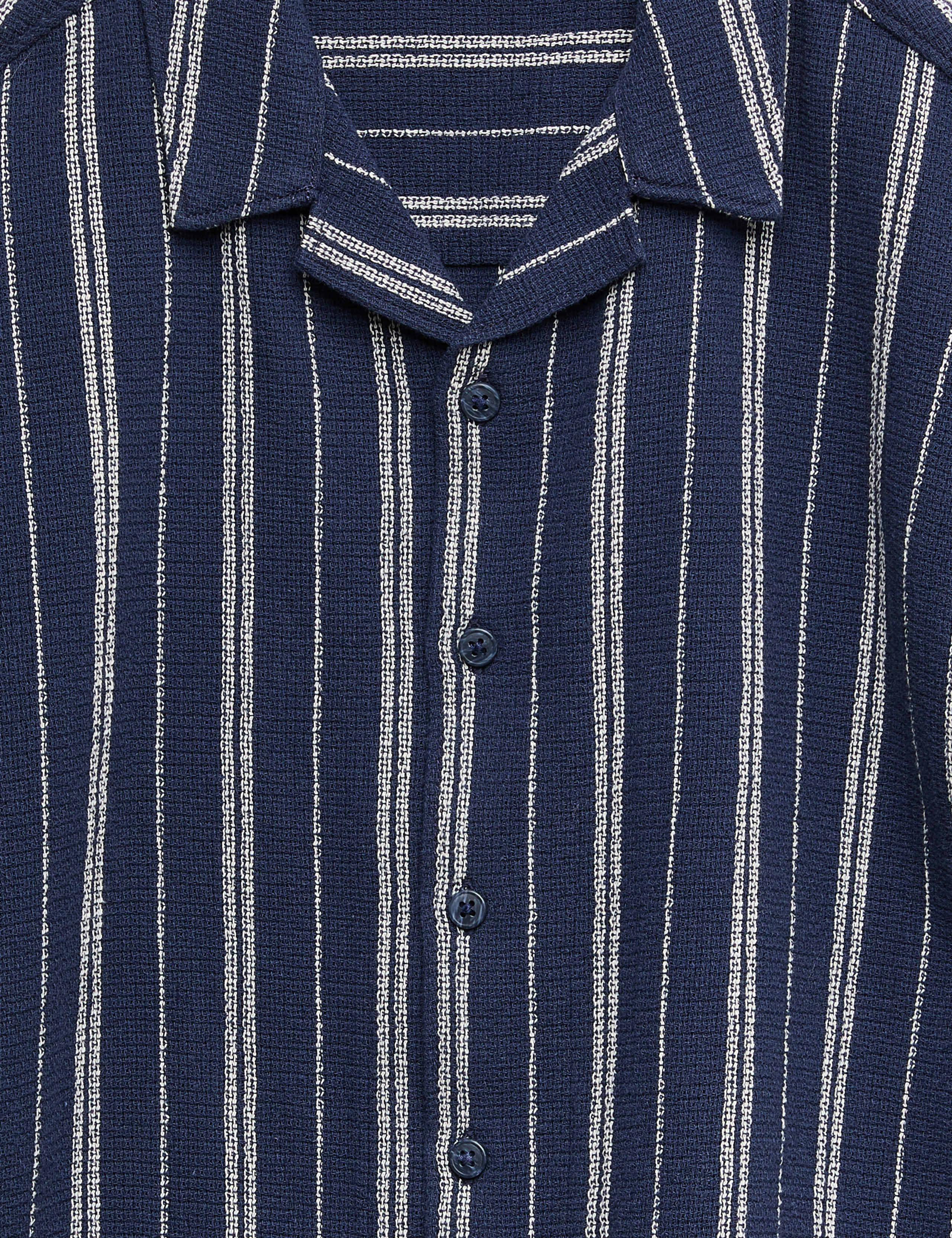 Pure Cotton Textured Stripe Shirt (6-16 Yrs) 7 of 7