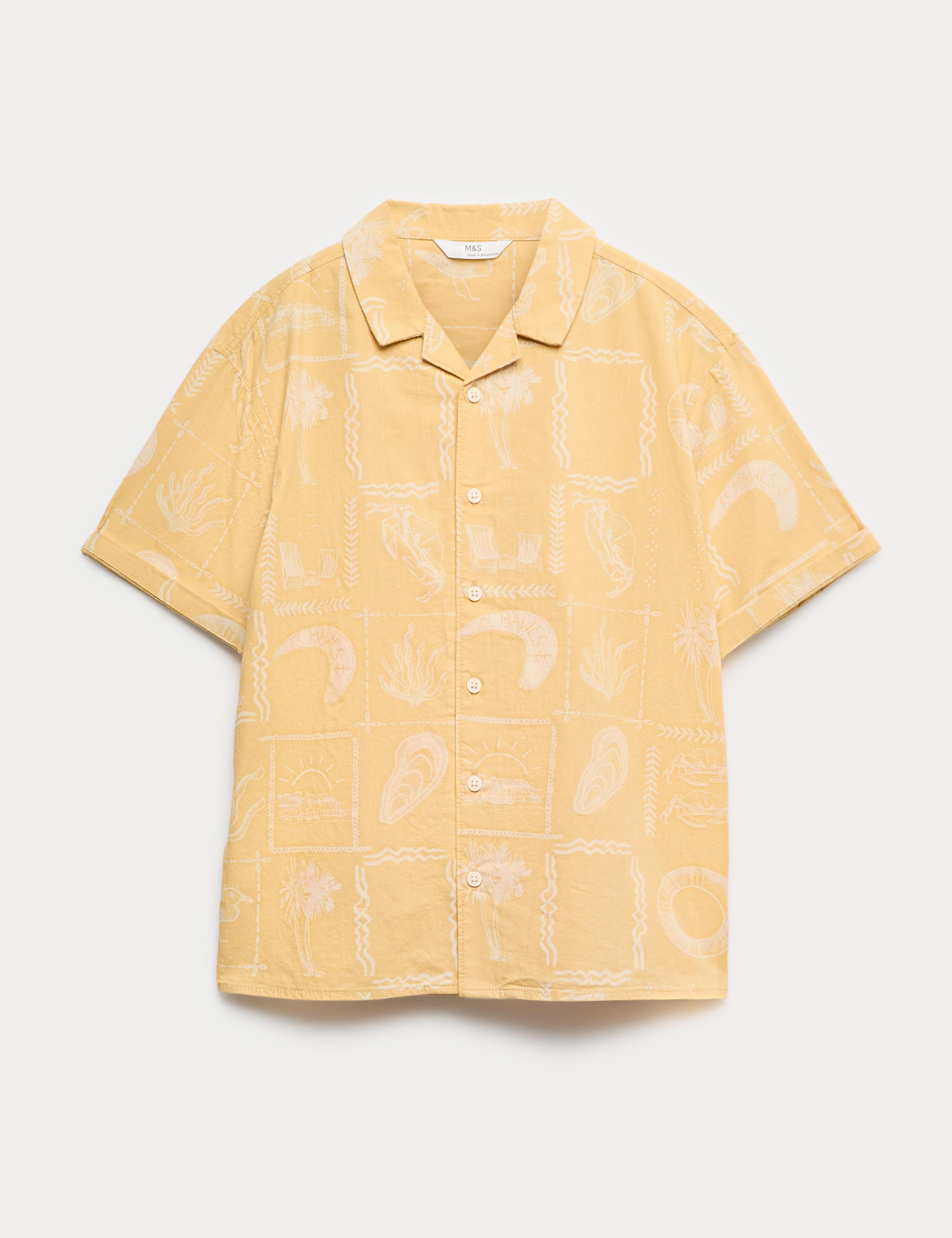 Pure Cotton Printed Shirt (6-16 Yrs) 1 of 2