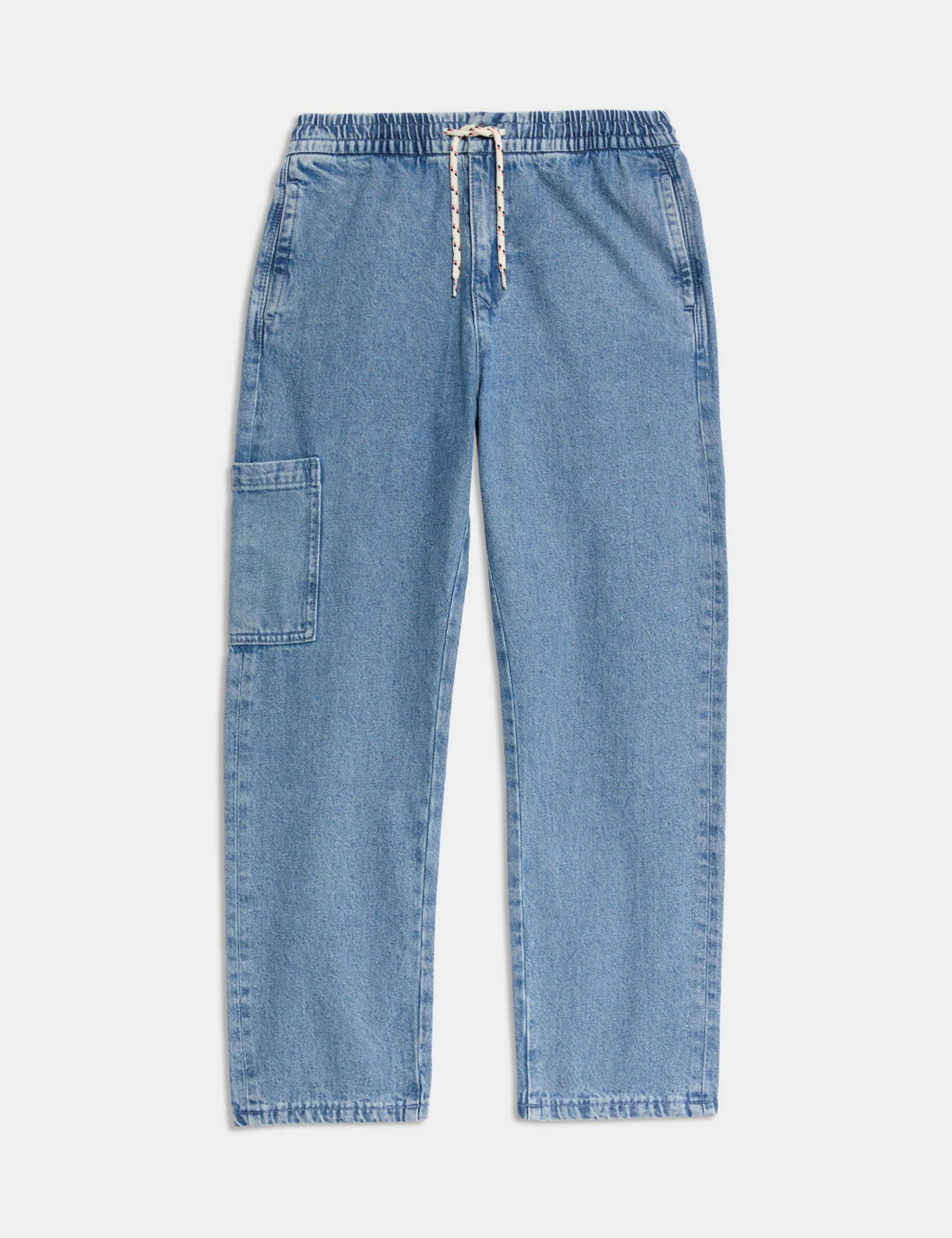 Relaxed Denim Cargo Jeans (6-16 Yrs) 2 of 2