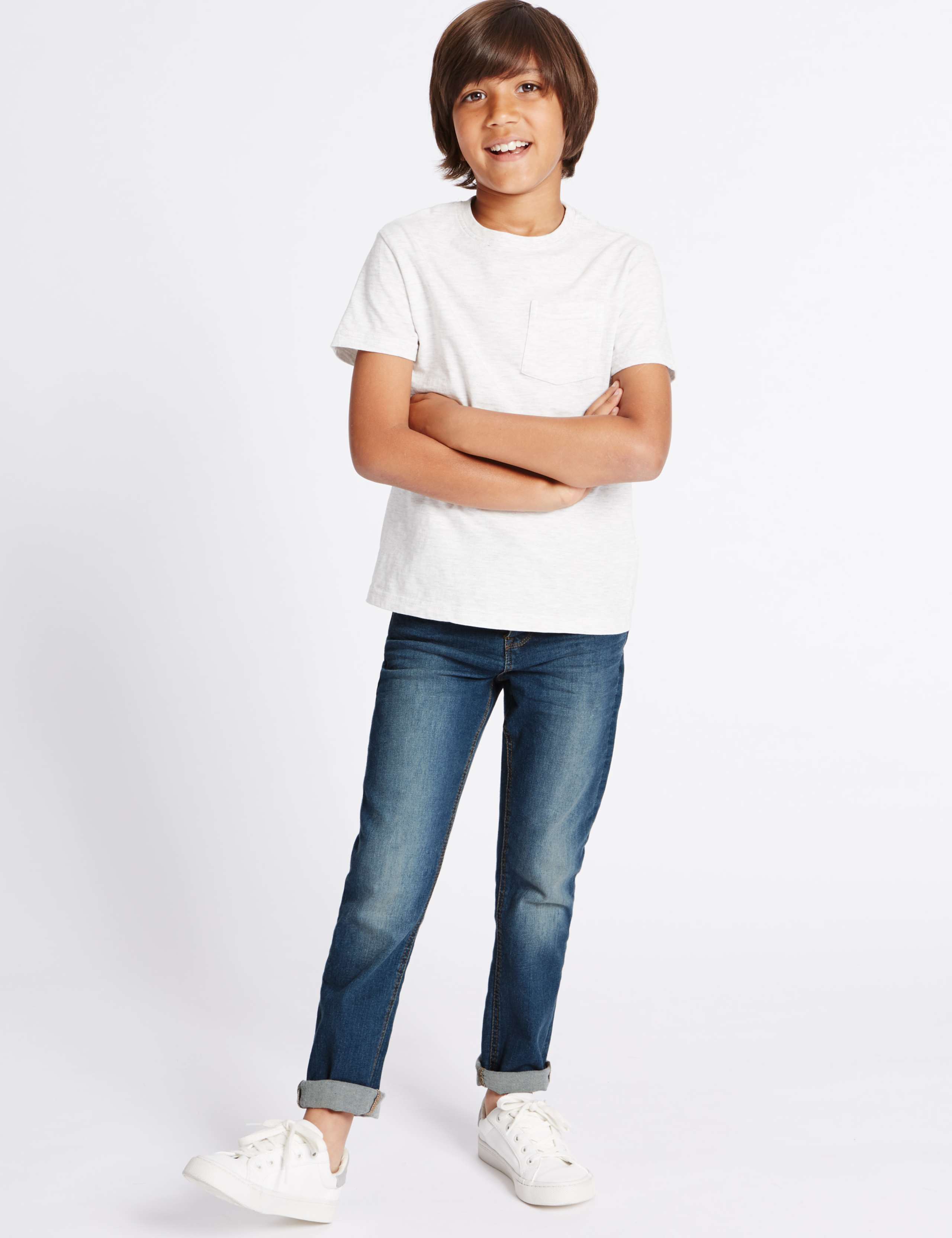 Straight Leg Jeans (3-14 Years) 1 of 6