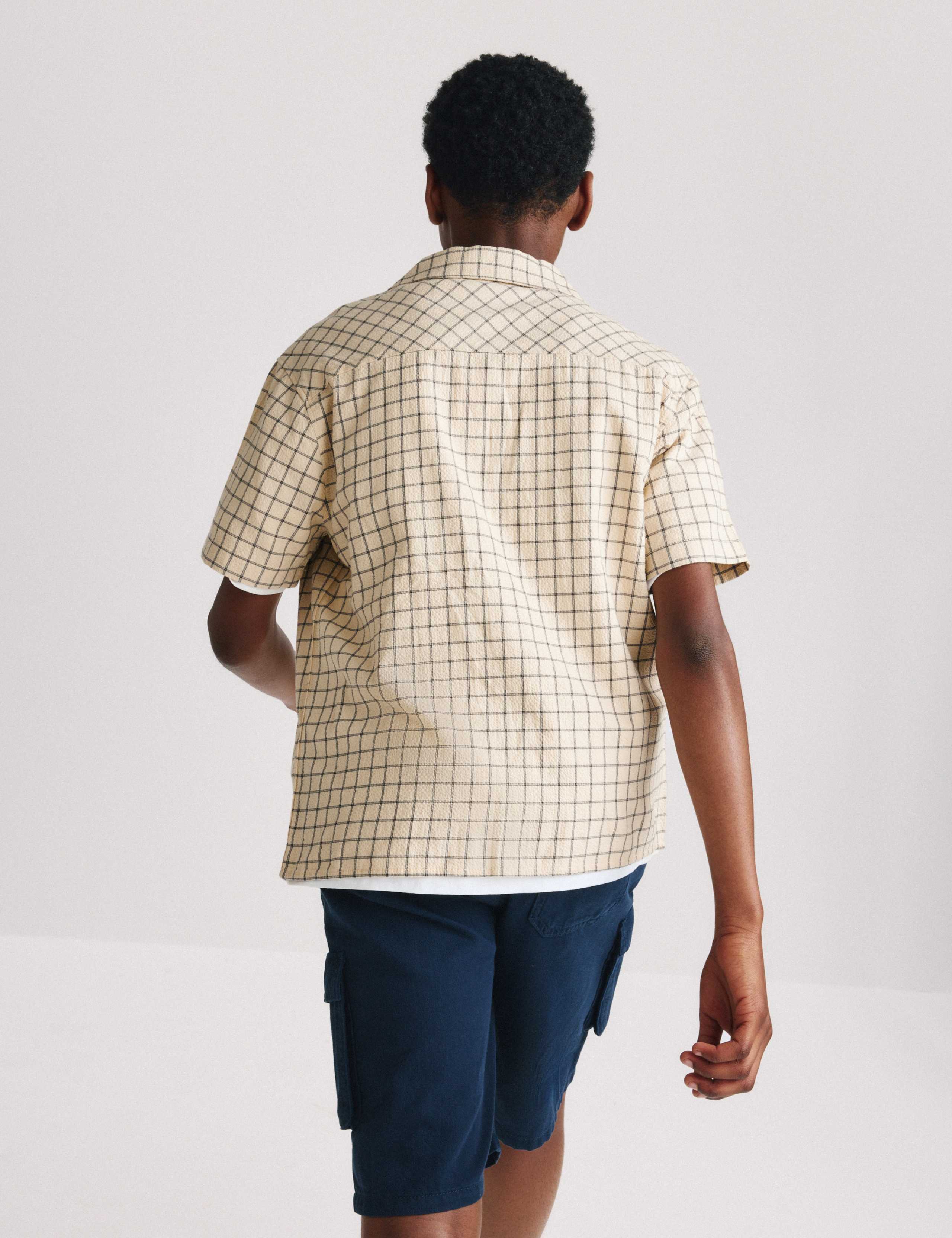 Cotton Rich Micro Check Shirt (6-16 Yrs) 6 of 7