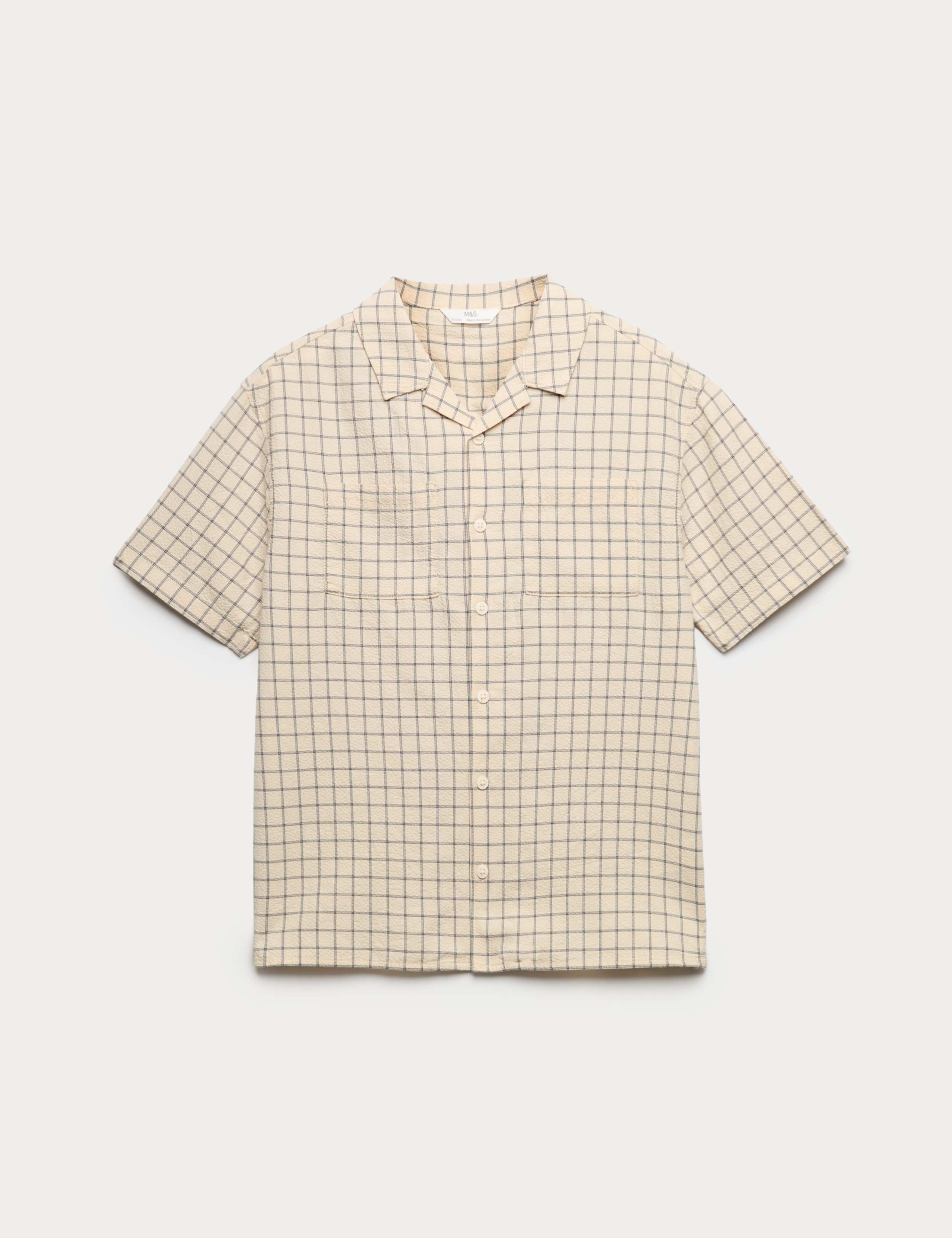 Cotton Rich Micro Check Shirt (6-16 Yrs) 1 of 1