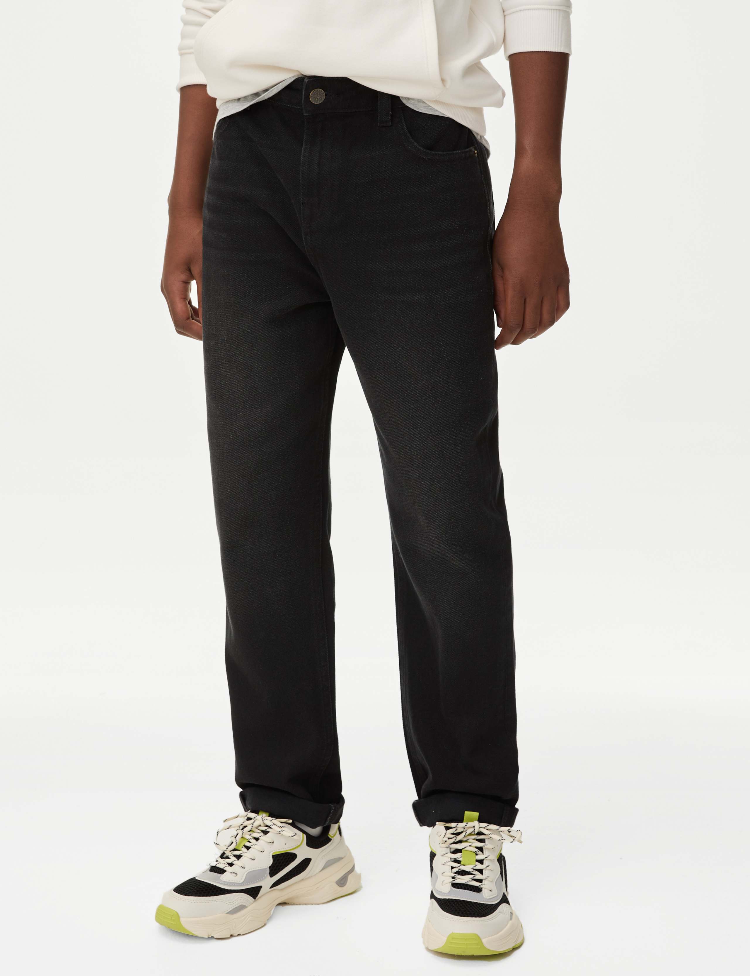 Pure Cotton Relaxed Fit Jeans (6-16 Yrs) 4 of 5