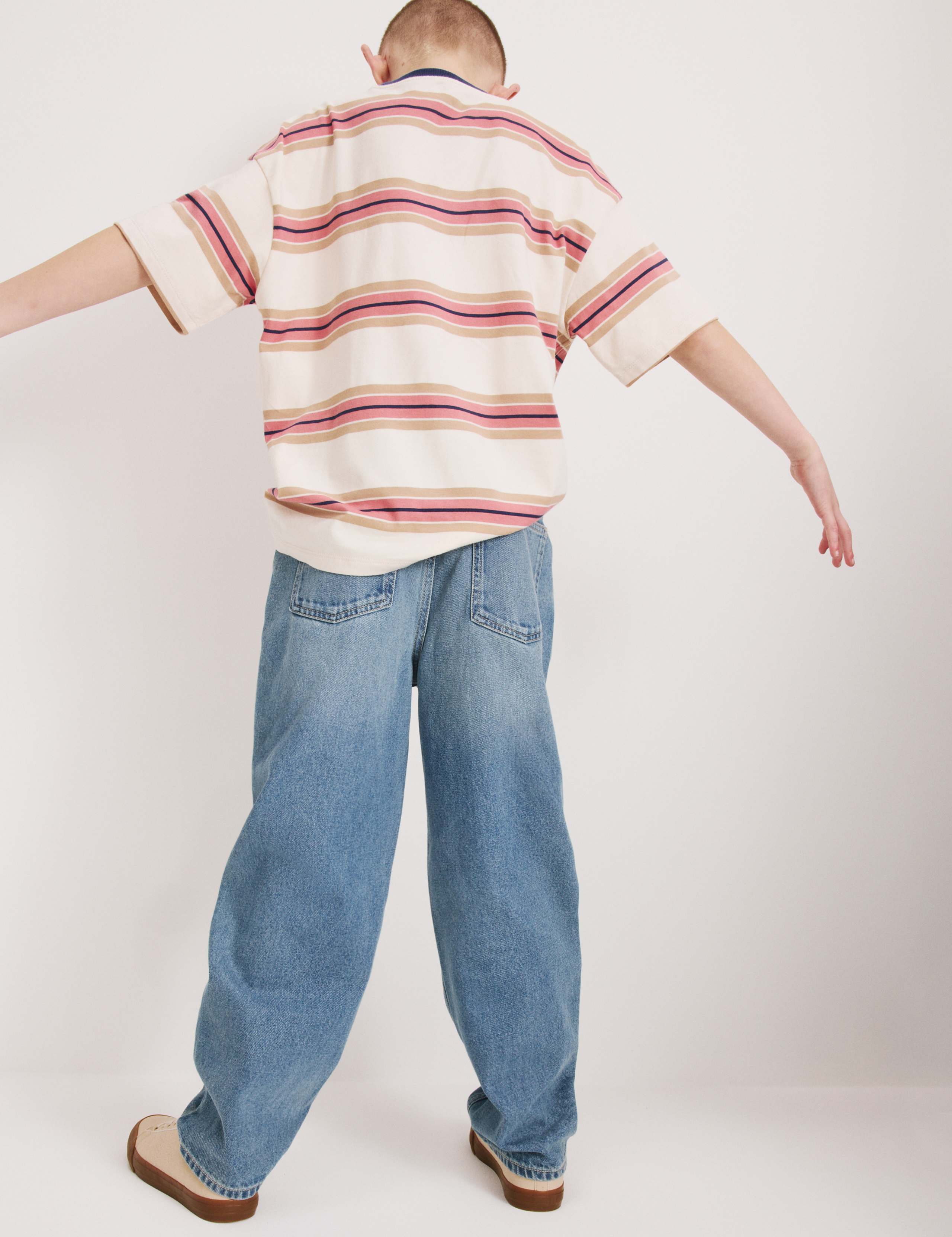 Pure Cotton Barrel Leg Jeans (6-16 Yrs) 6 of 6