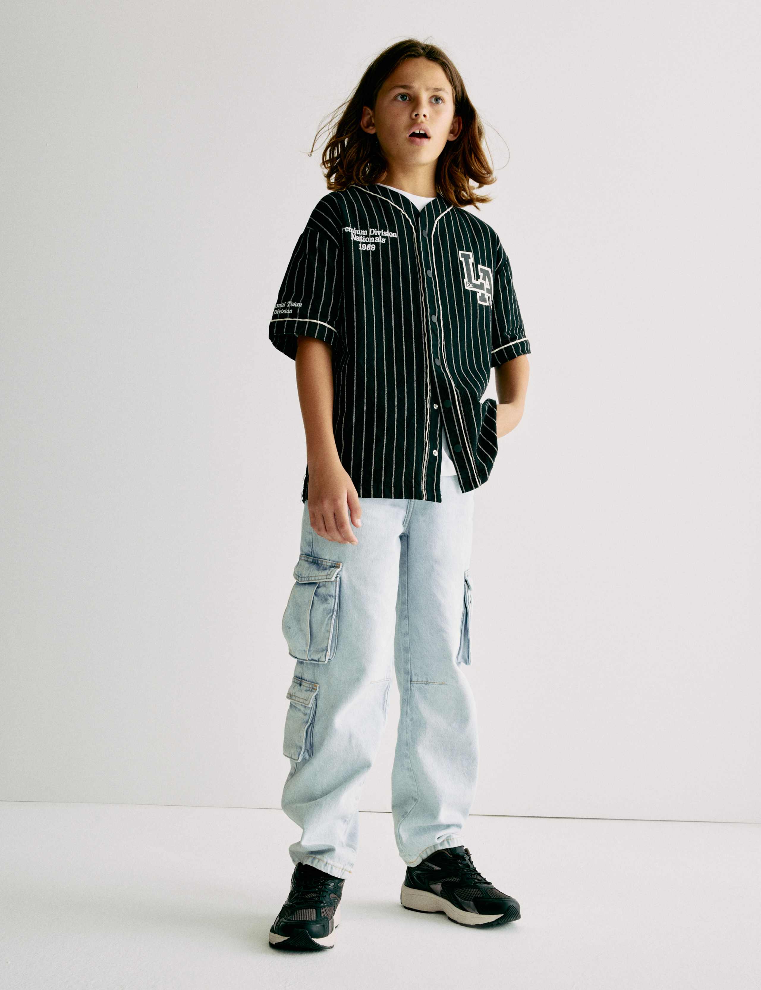 Pure Cotton Cargo Jeans (6-16 Yrs) 3 of 7