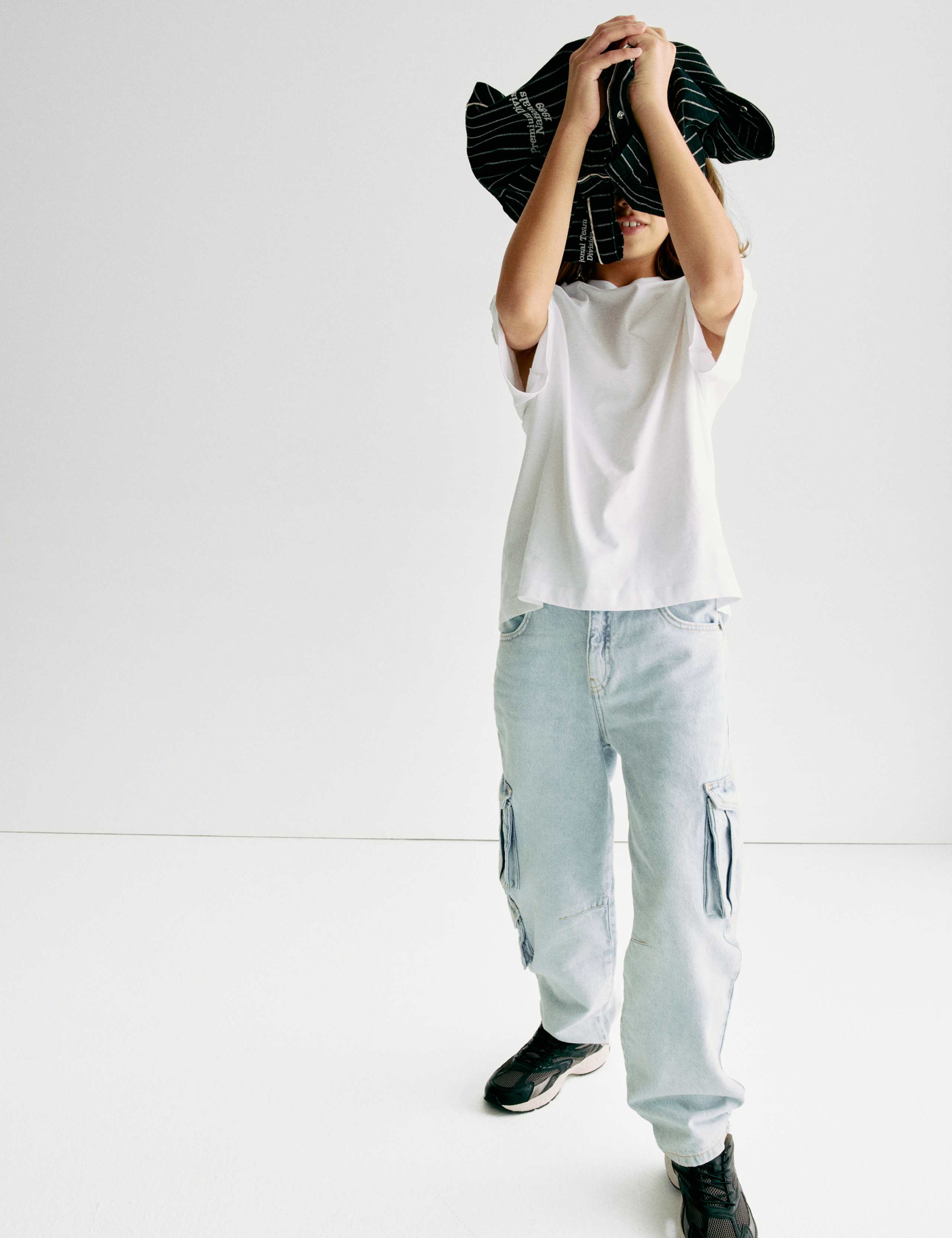 Pure Cotton Cargo Jeans (6-16 Yrs) 7 of 7