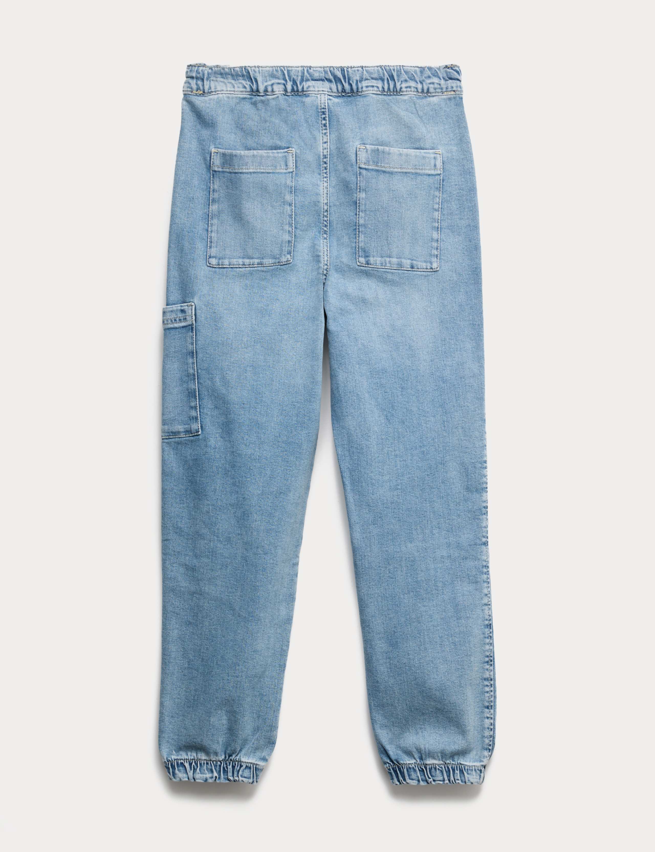 Cotton Rich Denim Drawstring Jeans (6-16 Yrs) 2 of 3