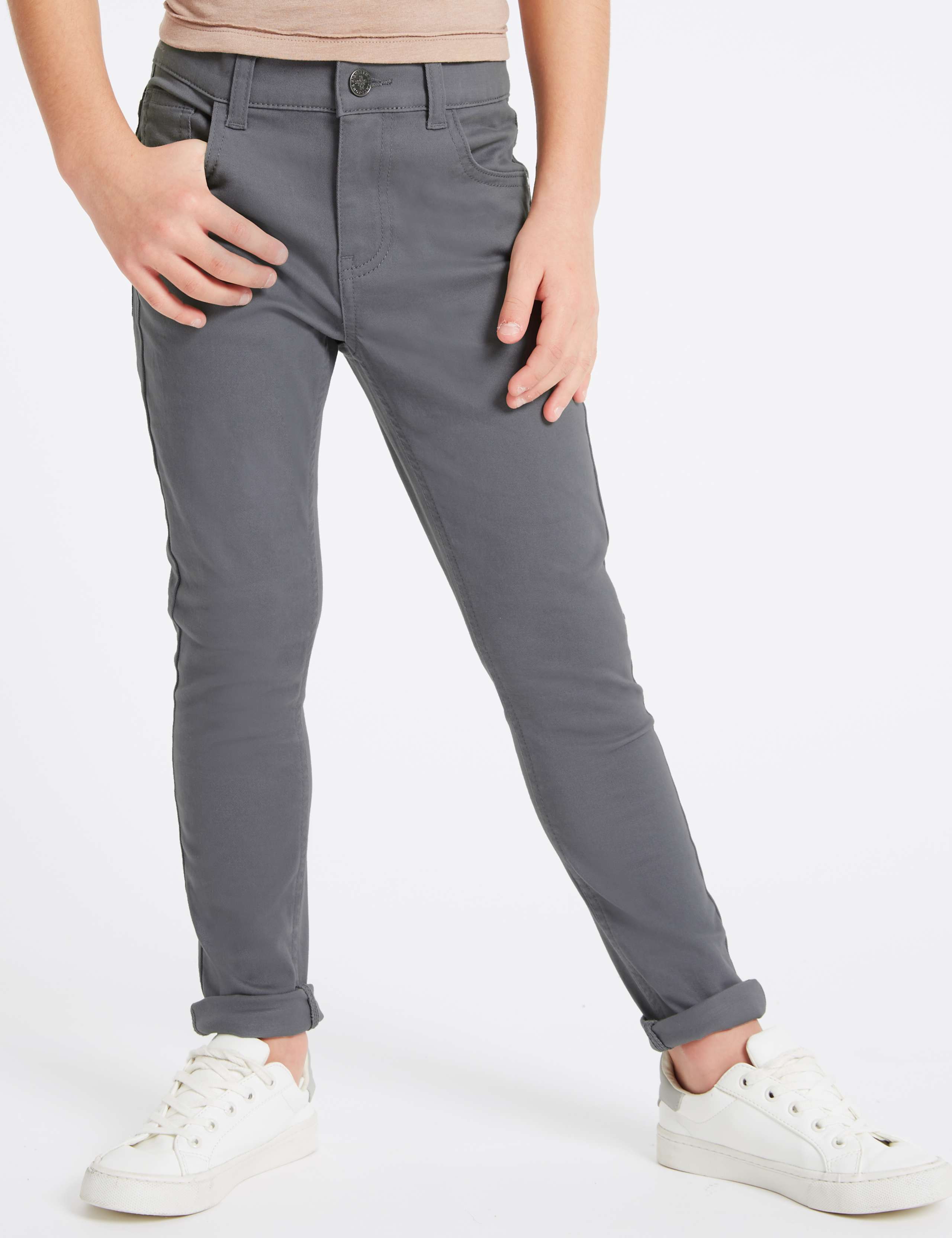Cotton Rich Skinny Leg Jeans (3-16 Years) 3 of 4