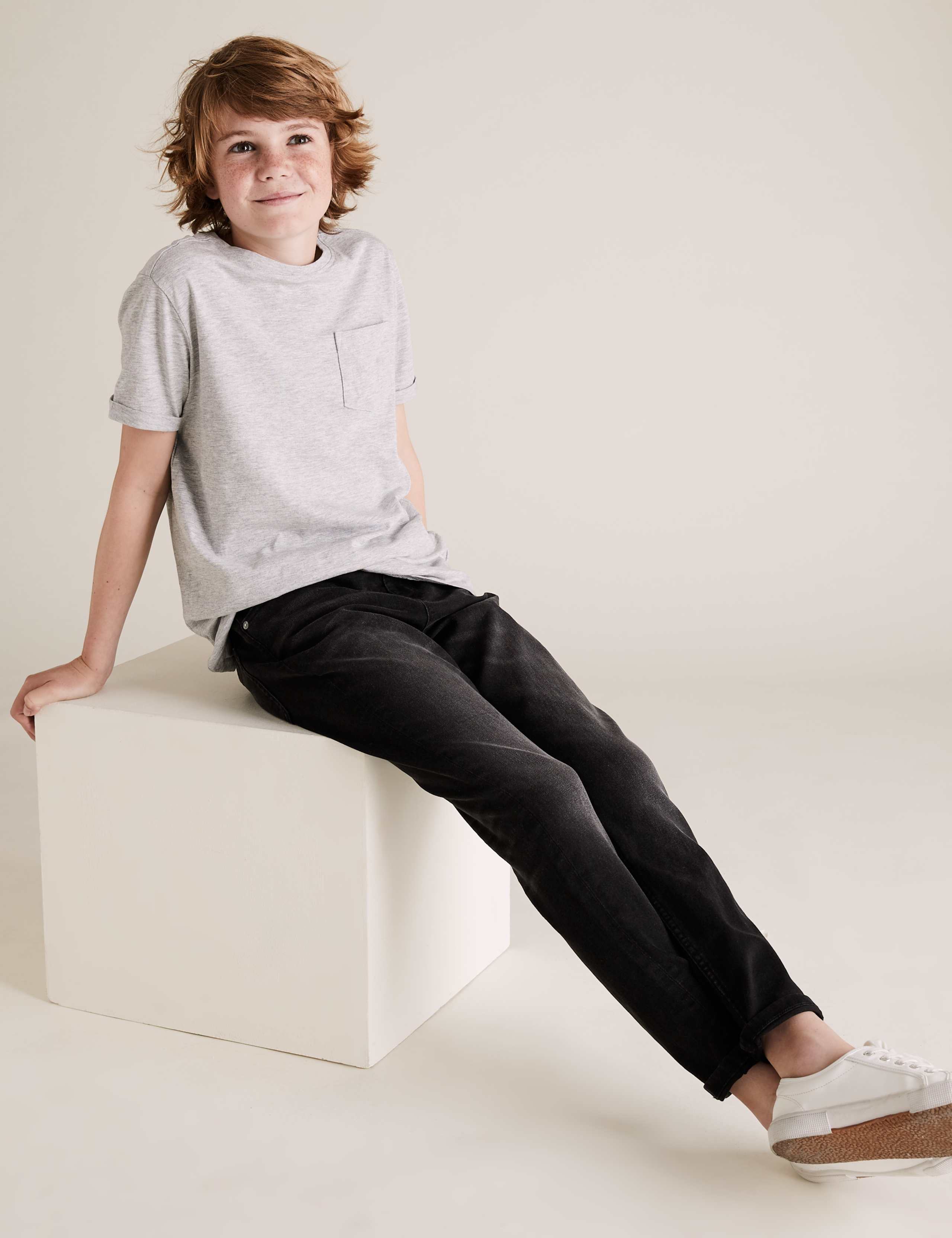 The Smith Skinny Fit Cotton with Stretch Jeans (3-16 Yrs) 1 of 6