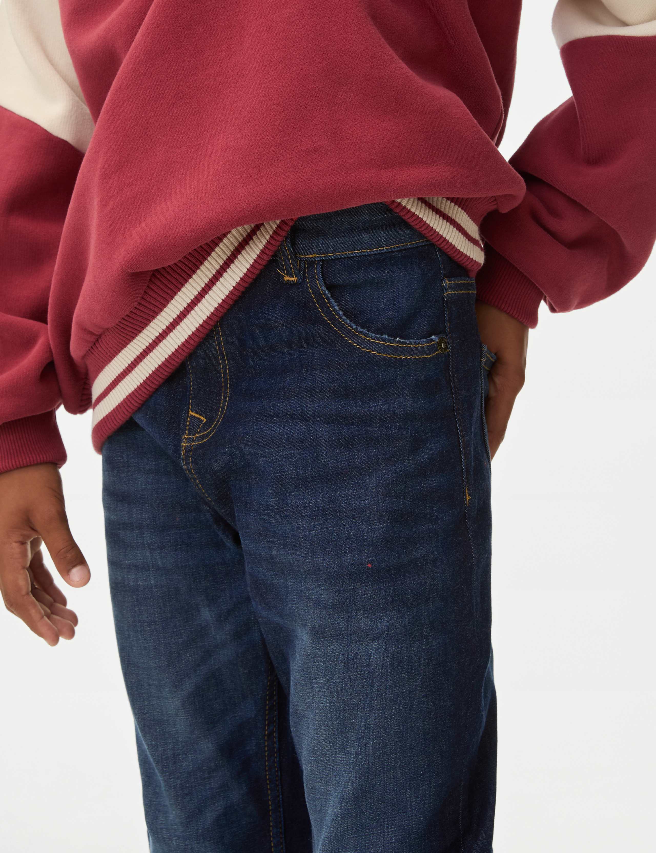 The Jones Slim Fit Cotton with Stretch Jeans (6-16 Yrs) 3 of 5