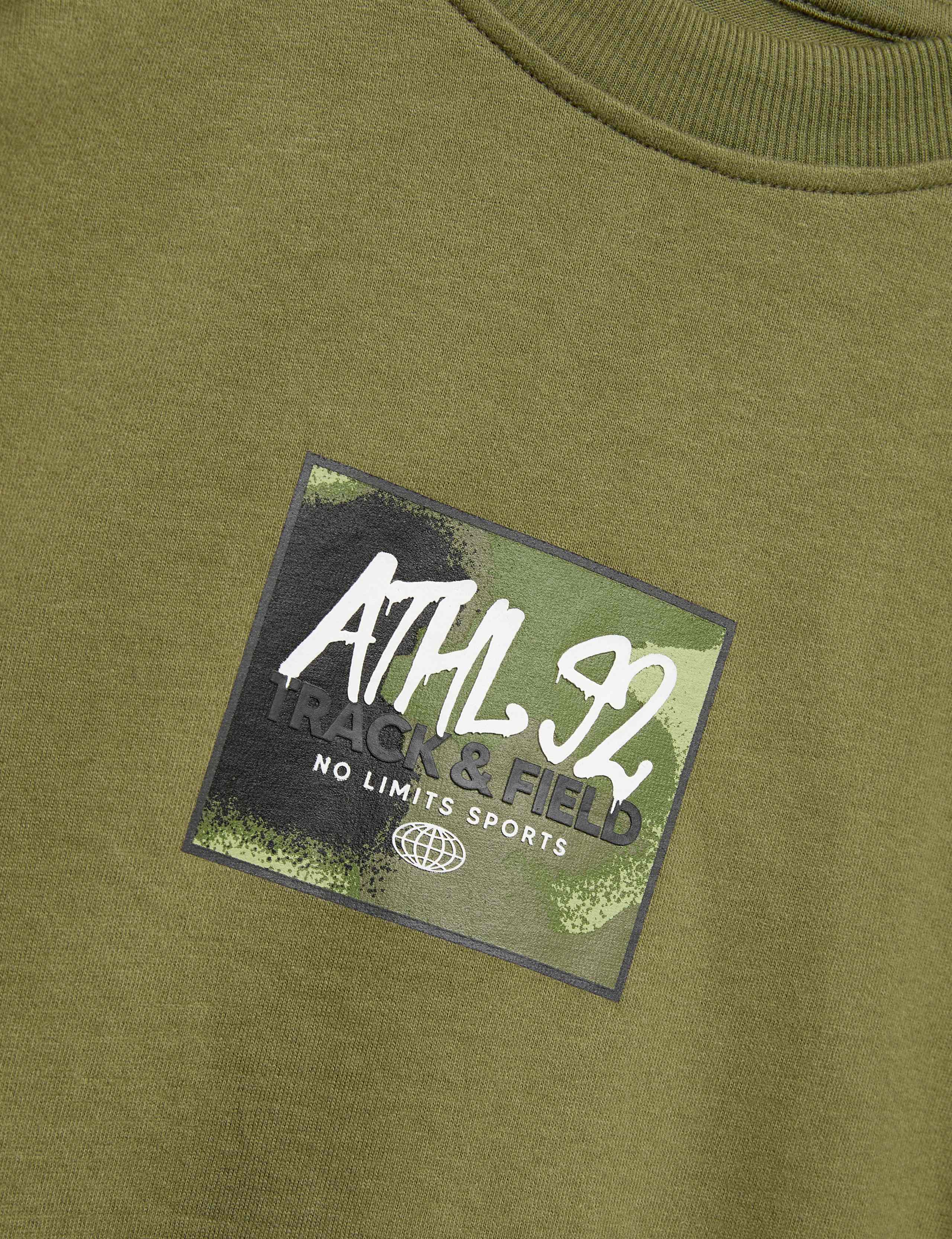 3pk Pure Cotton Athletic Slogan T-Shirts (6-16 Yrs) 3 of 3