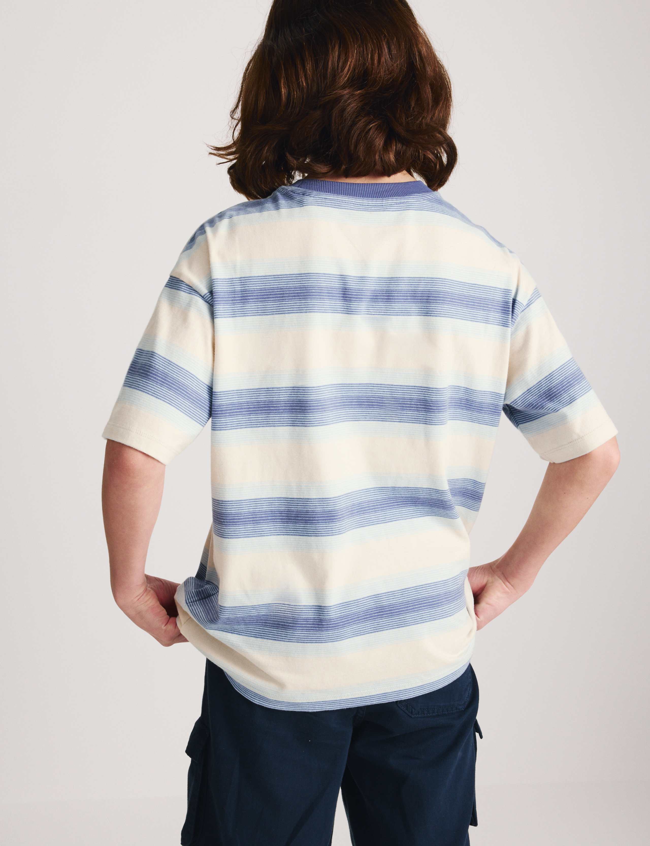 Pure Cotton Striped New Legacy T-Shirt (6-16 Yrs) 5 of 7