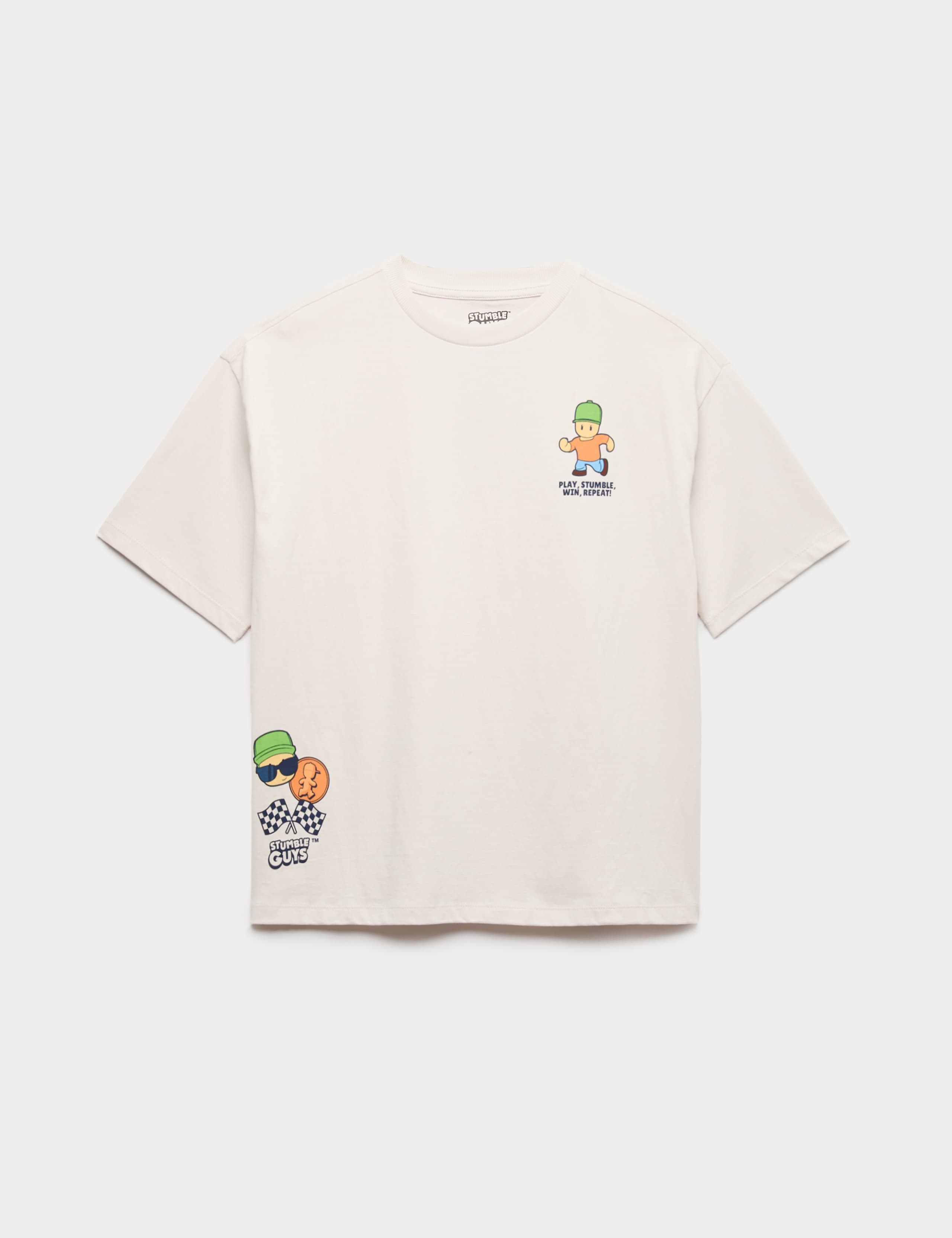 Pure Cotton Stumble Guys™ Graphic T-Shirt (6-16 Yrs) 1 of 2