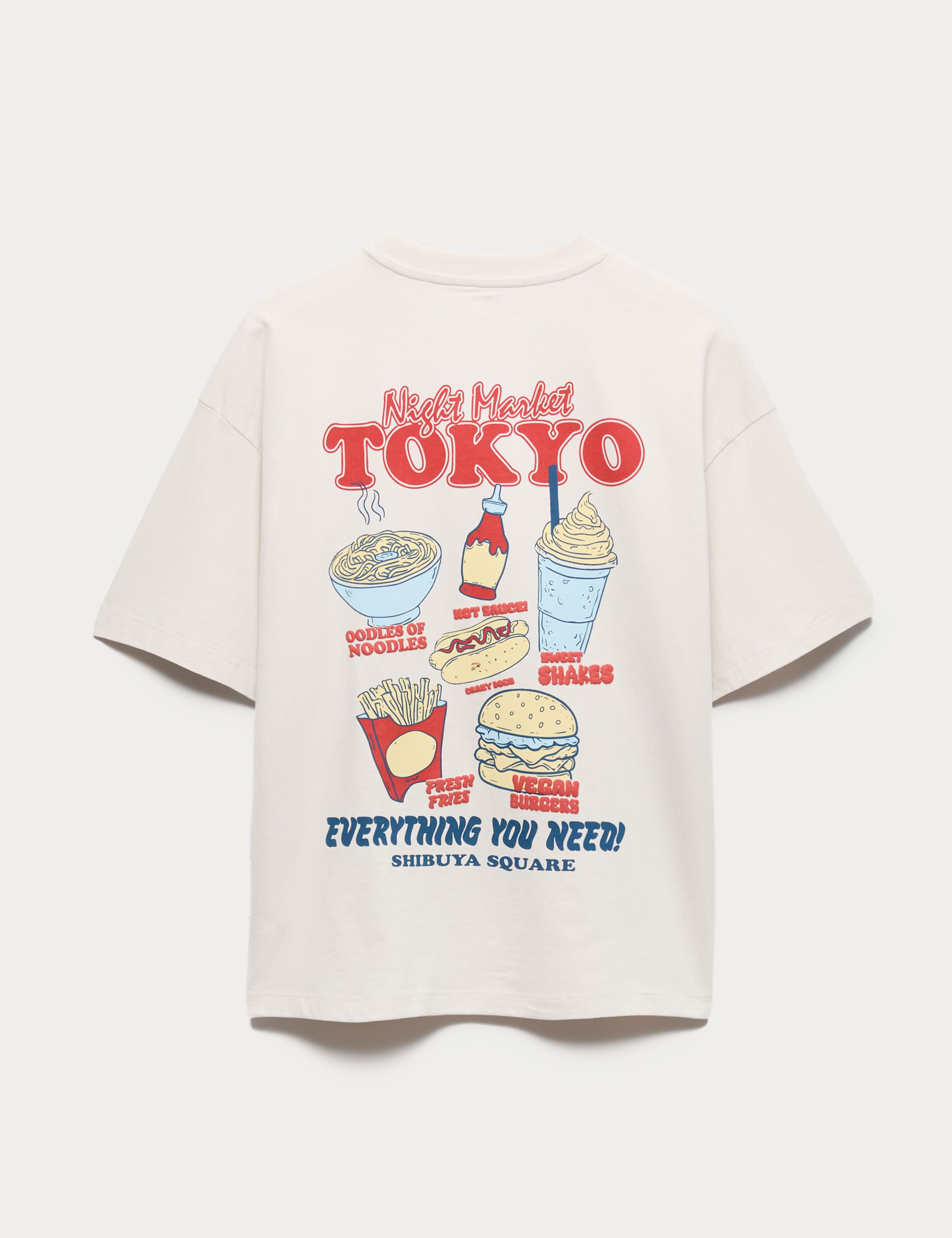 Pure Cotton Fast Food Graphic T-Shirt (6-16 Yrs) 2 of 2