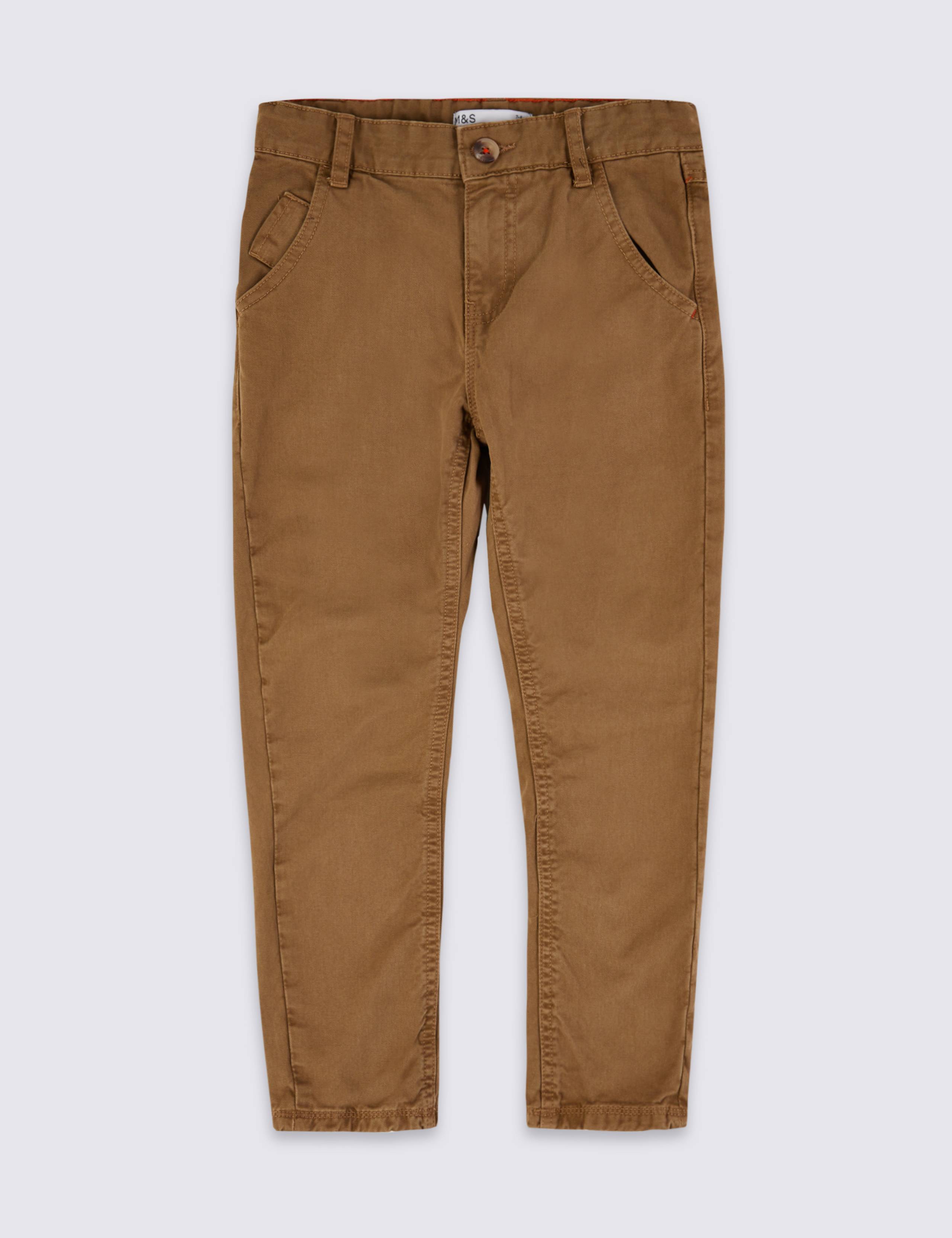 Pure Cotton Chinos (6-16 Yrs) 2 of 6