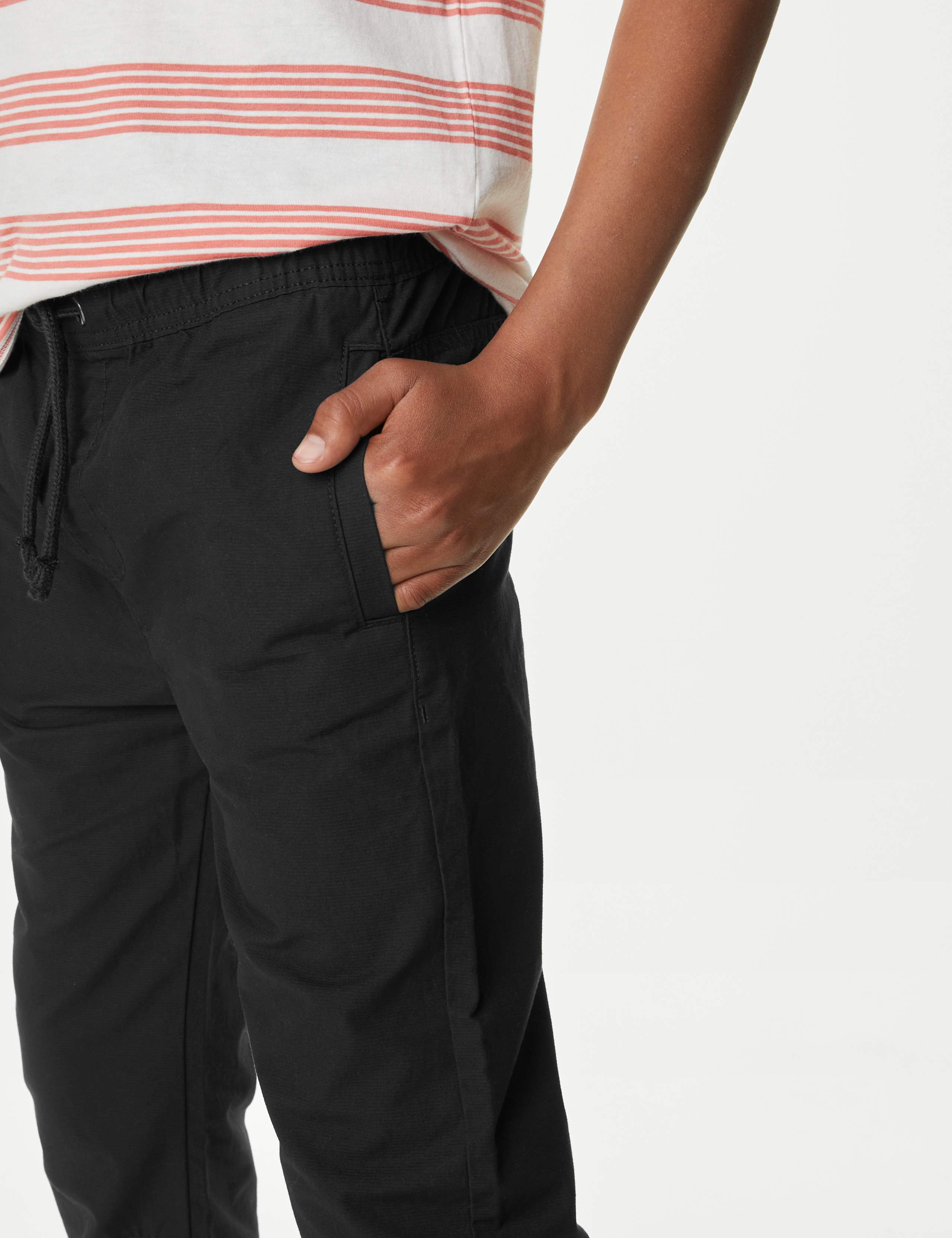 2 Pack Pure Cotton Ripstop Trousers (6-16 Yrs) 3 of 5