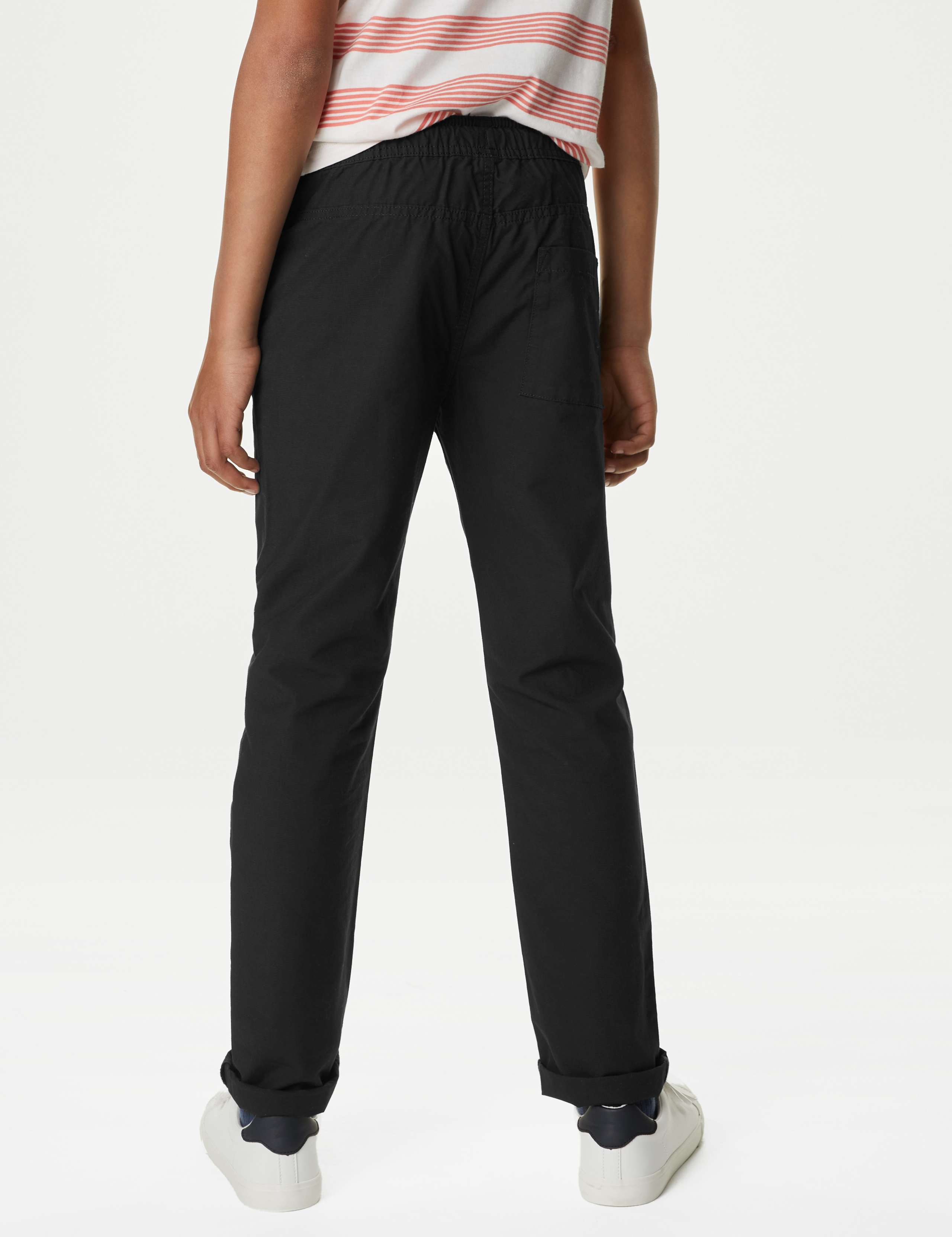 2pk Pure Cotton Ripstop Trousers (6-16 Yrs) 5 of 5