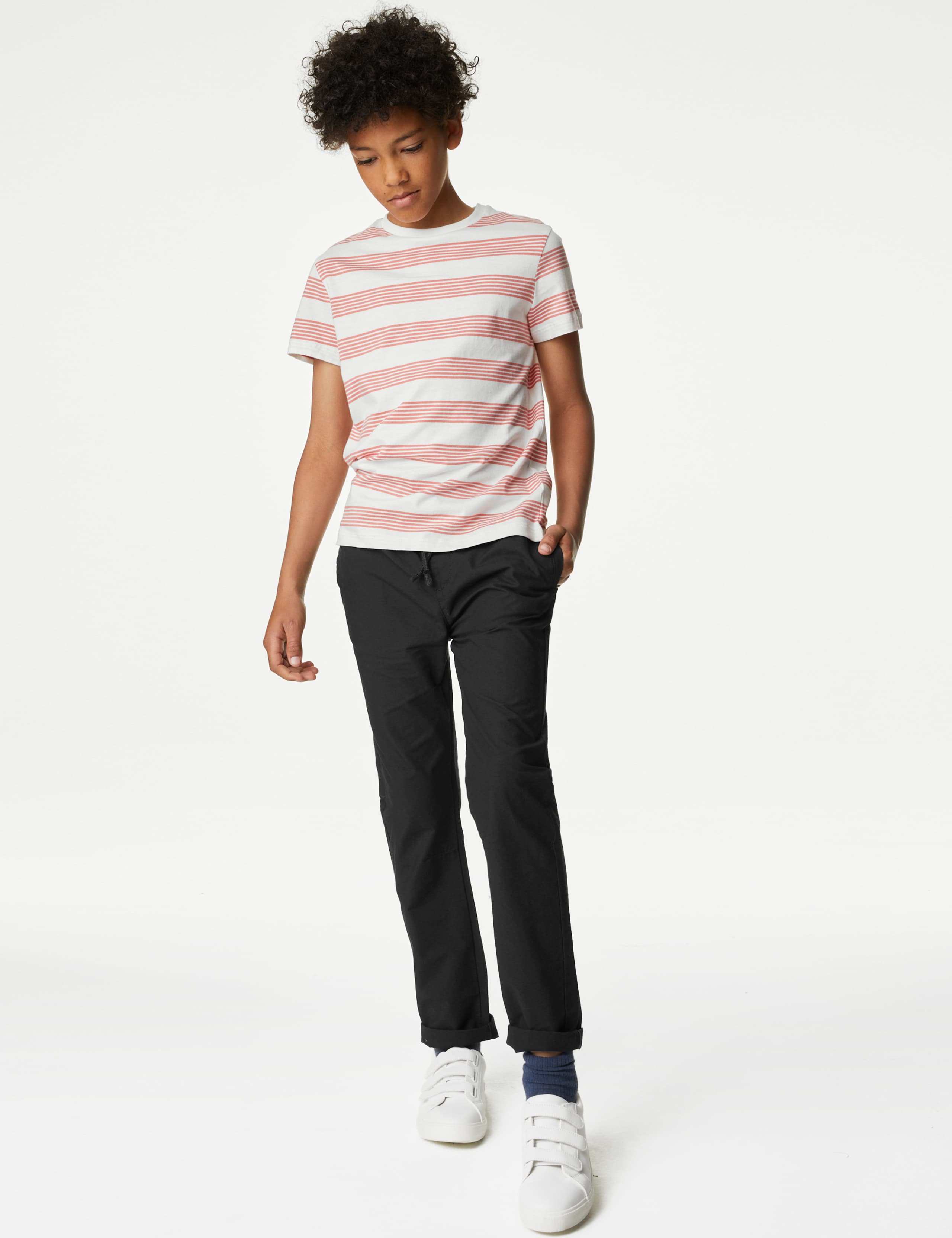 2pk Pure Cotton Ripstop Trousers (6-16 Yrs) 2 of 5