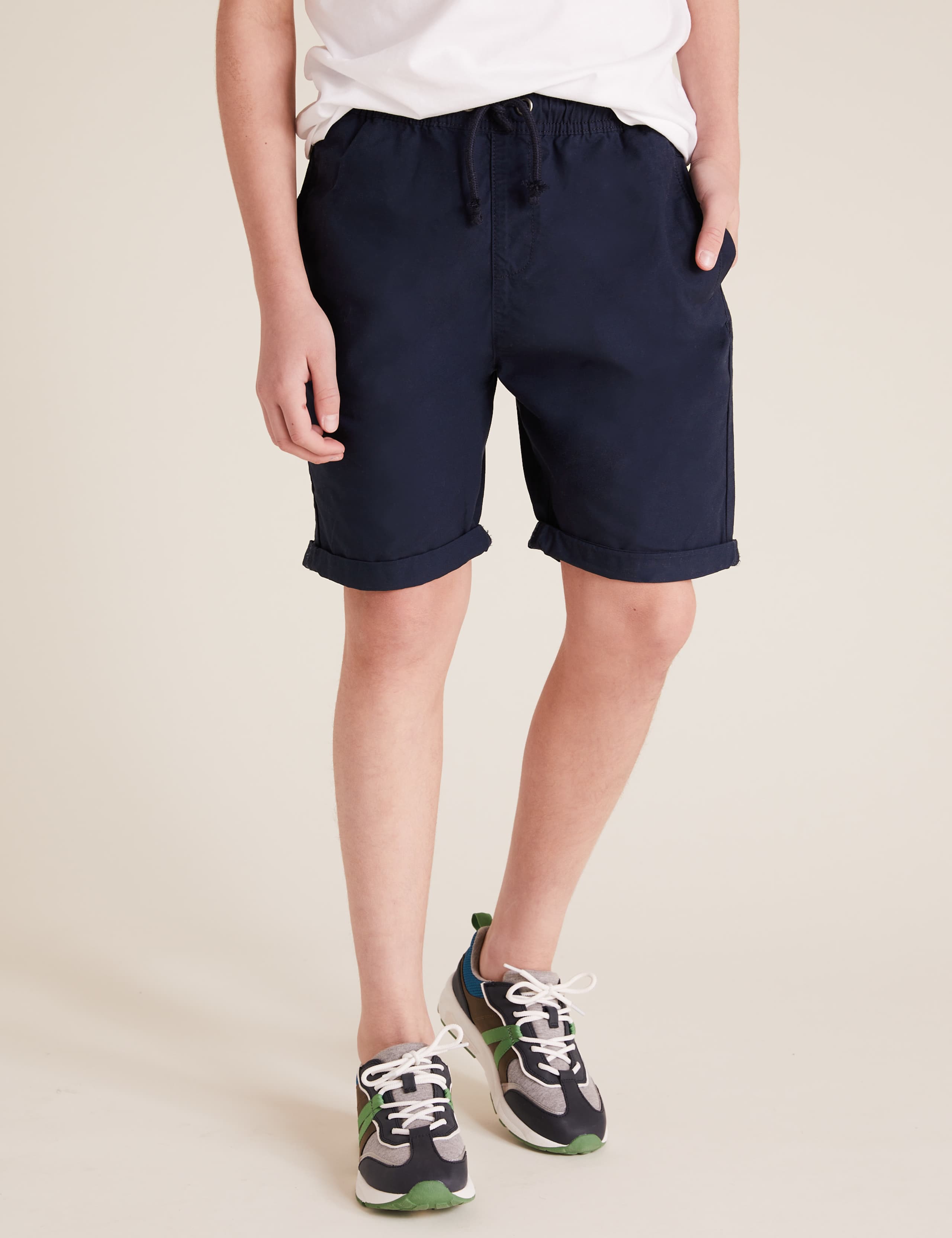 2pk Pure Cotton Ripstop Shorts (6-14 Yrs) 3 of 5