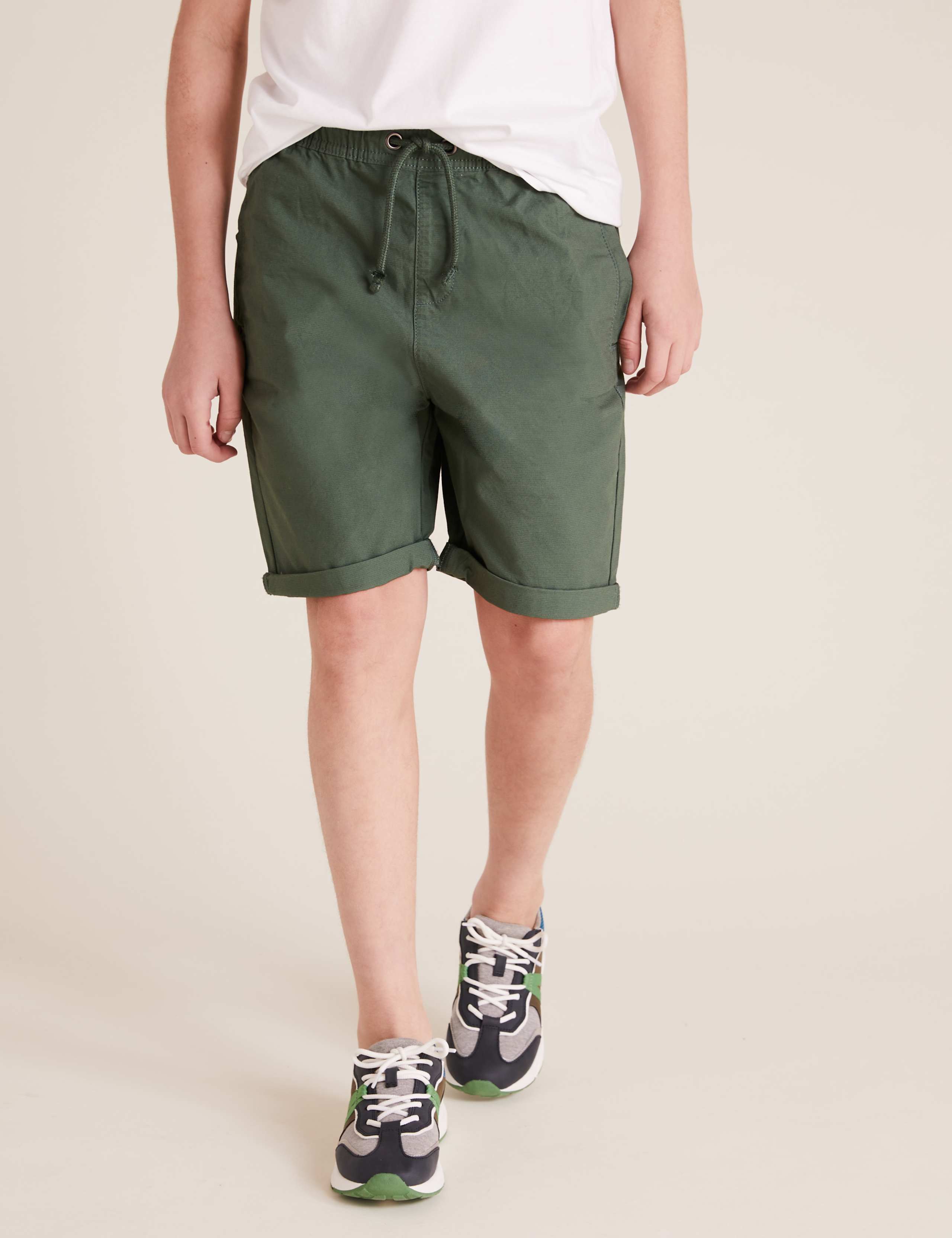 2pk Pure Cotton Ripstop Shorts (6-14 Yrs) 5 of 5
