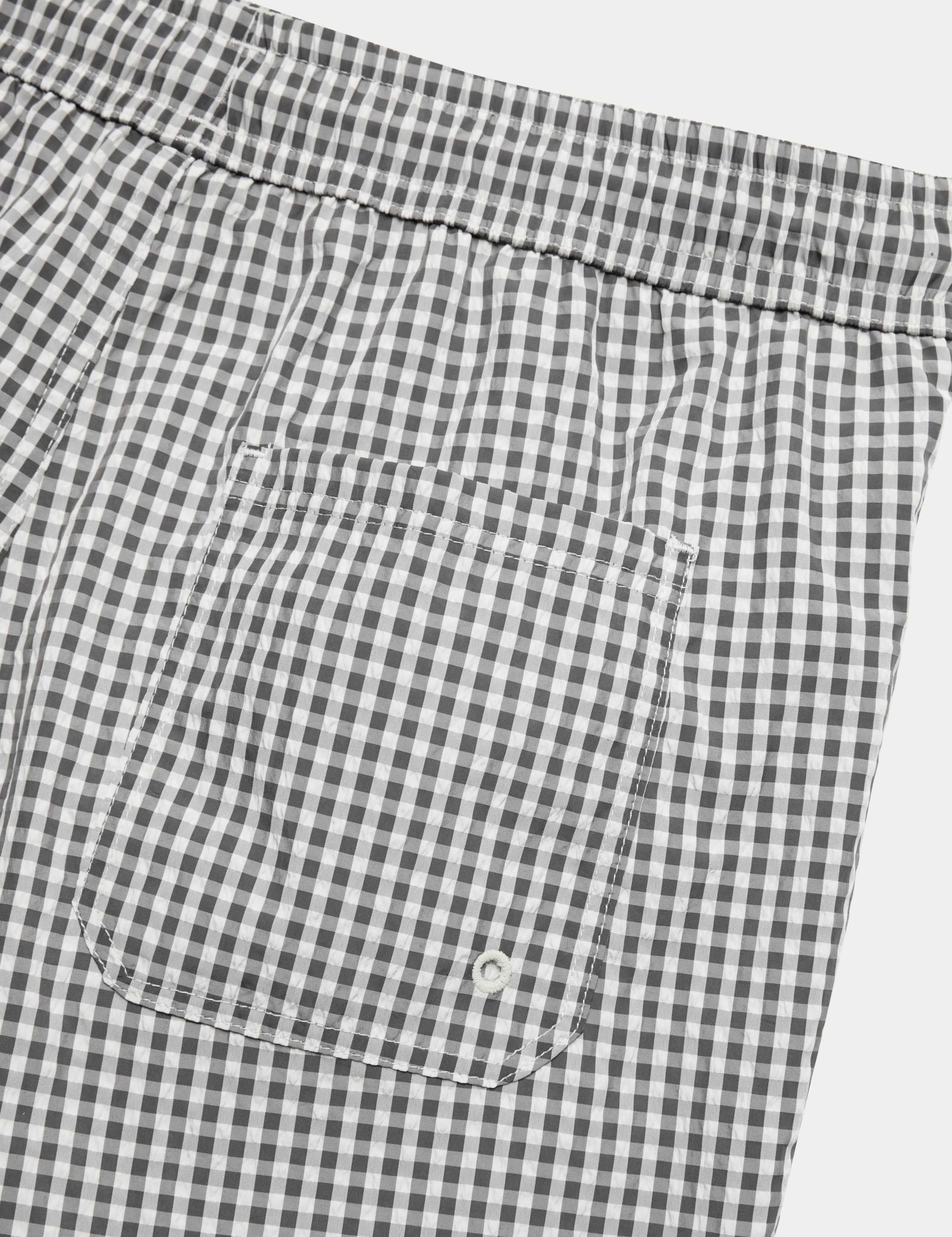 Gingham Patterned Swim Shorts (6-16 Yrs) 2 of 2