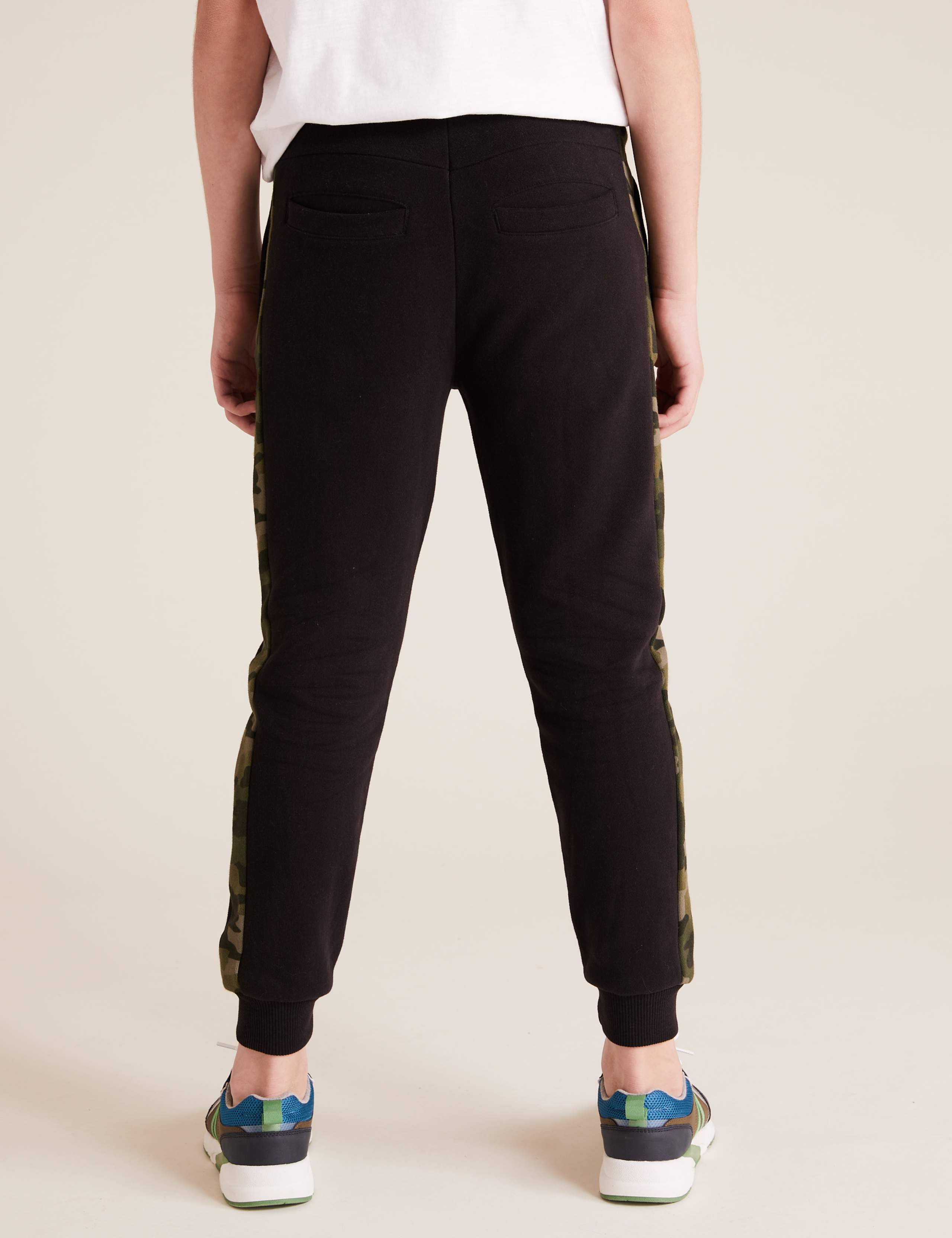 Slim Cotton Camouflage Side Stripe Joggers (6-14 Yrs) 5 of 6