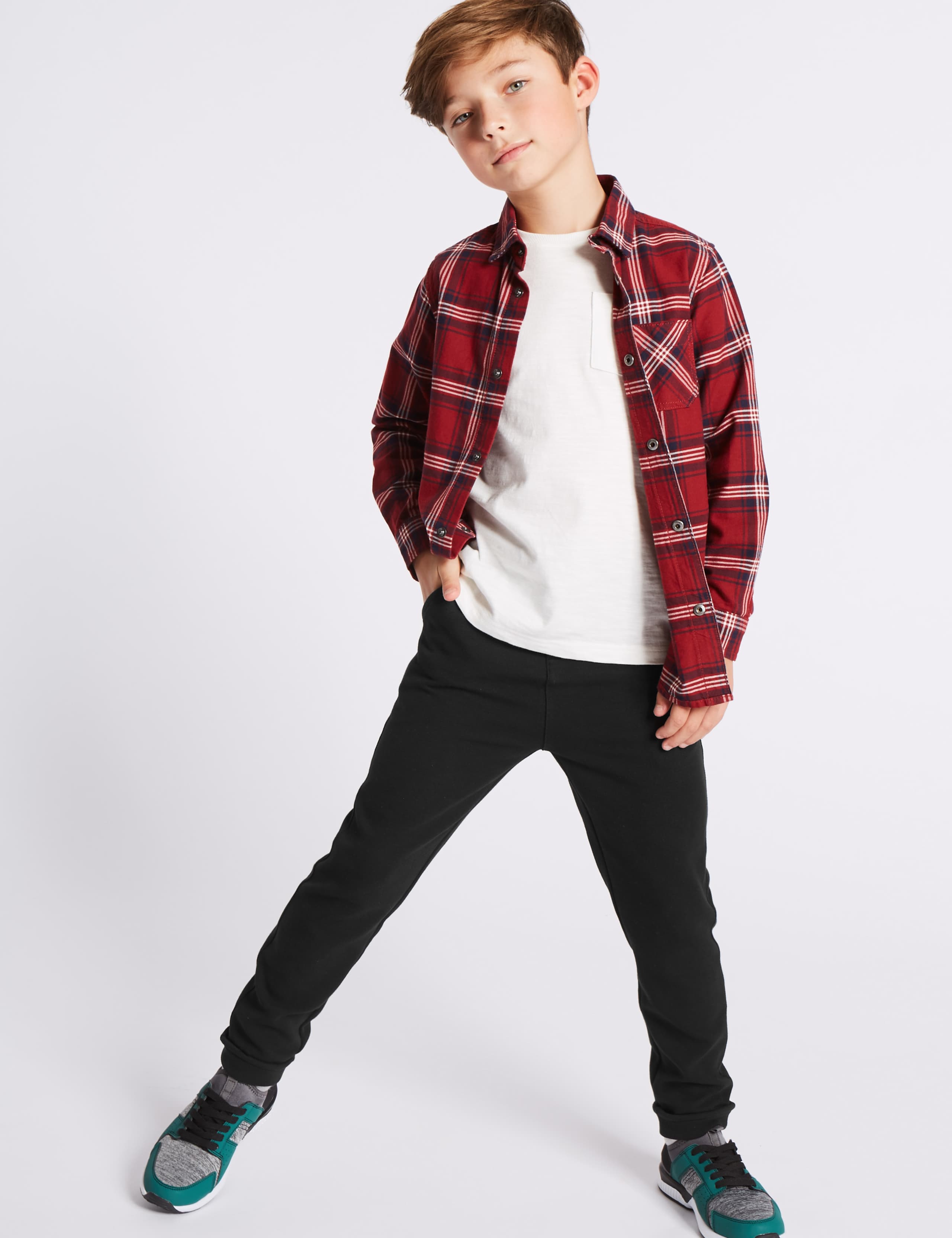 Cotton Rich Trousers (3-14 Years) 1 of 6