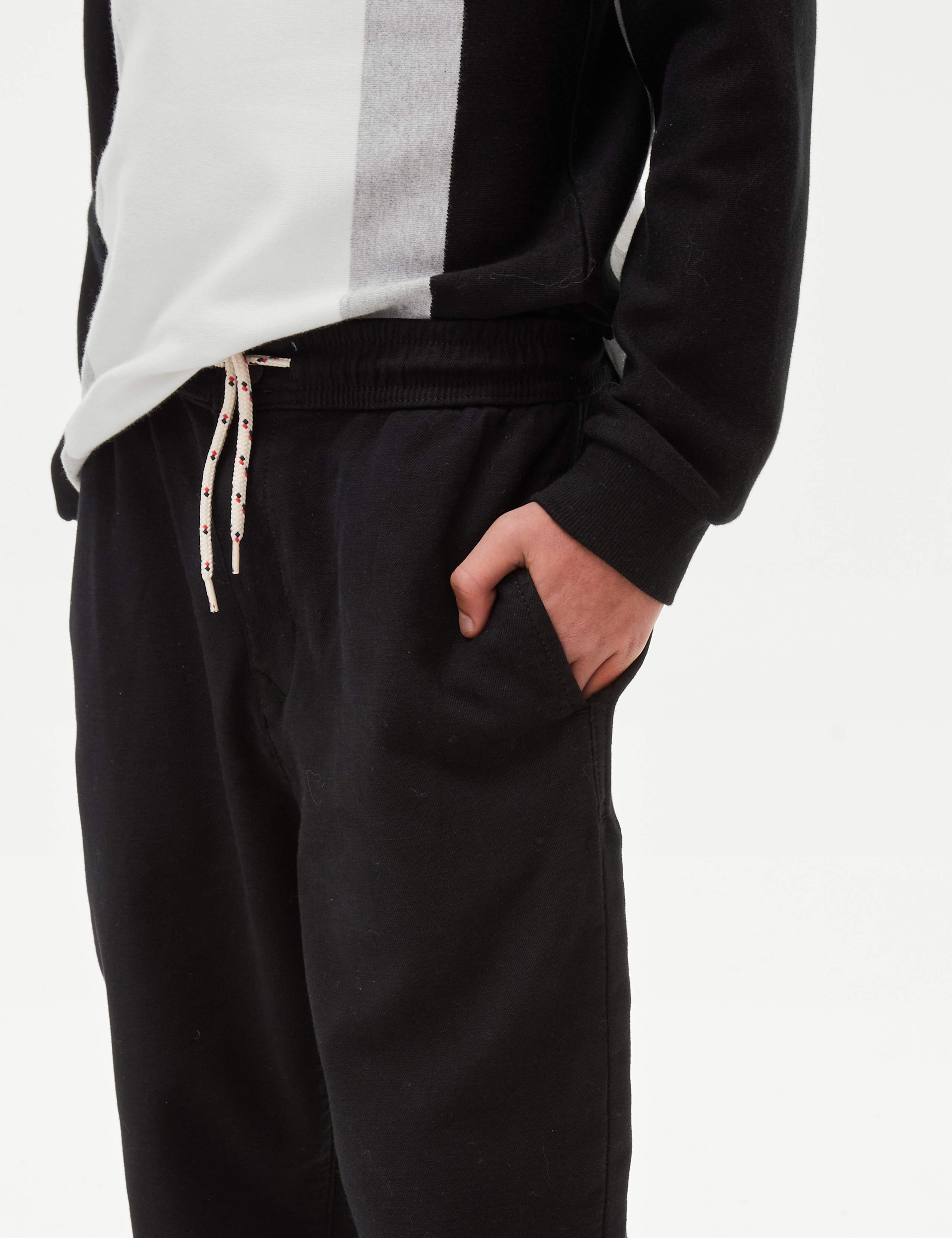 Relaxed Cotton Rich Elasticated Waist Chinos (6-16 Yrs) 3 of 5