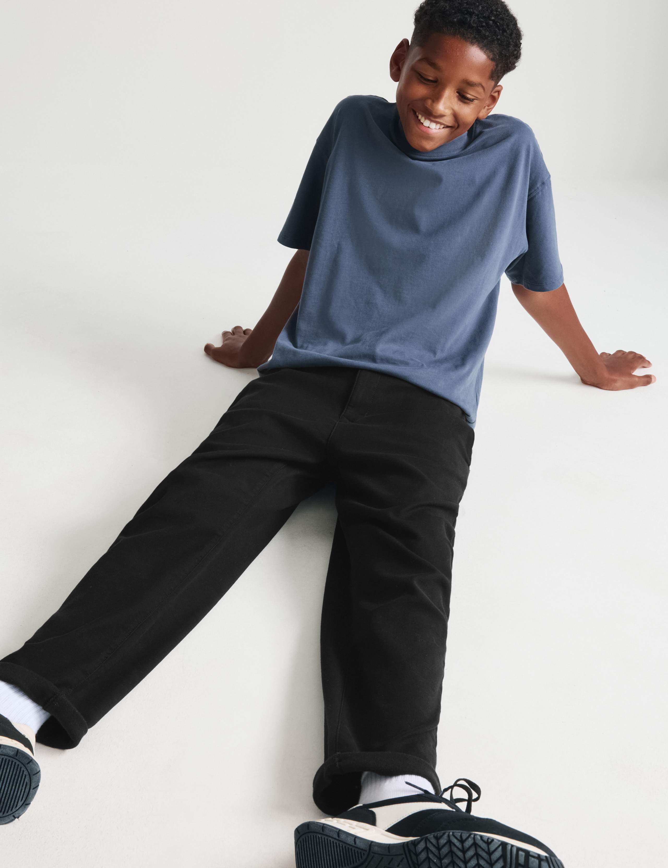 Relaxed Cotton Rich Elasticated Waist Chinos (2-16 Yrs) 6 of 6