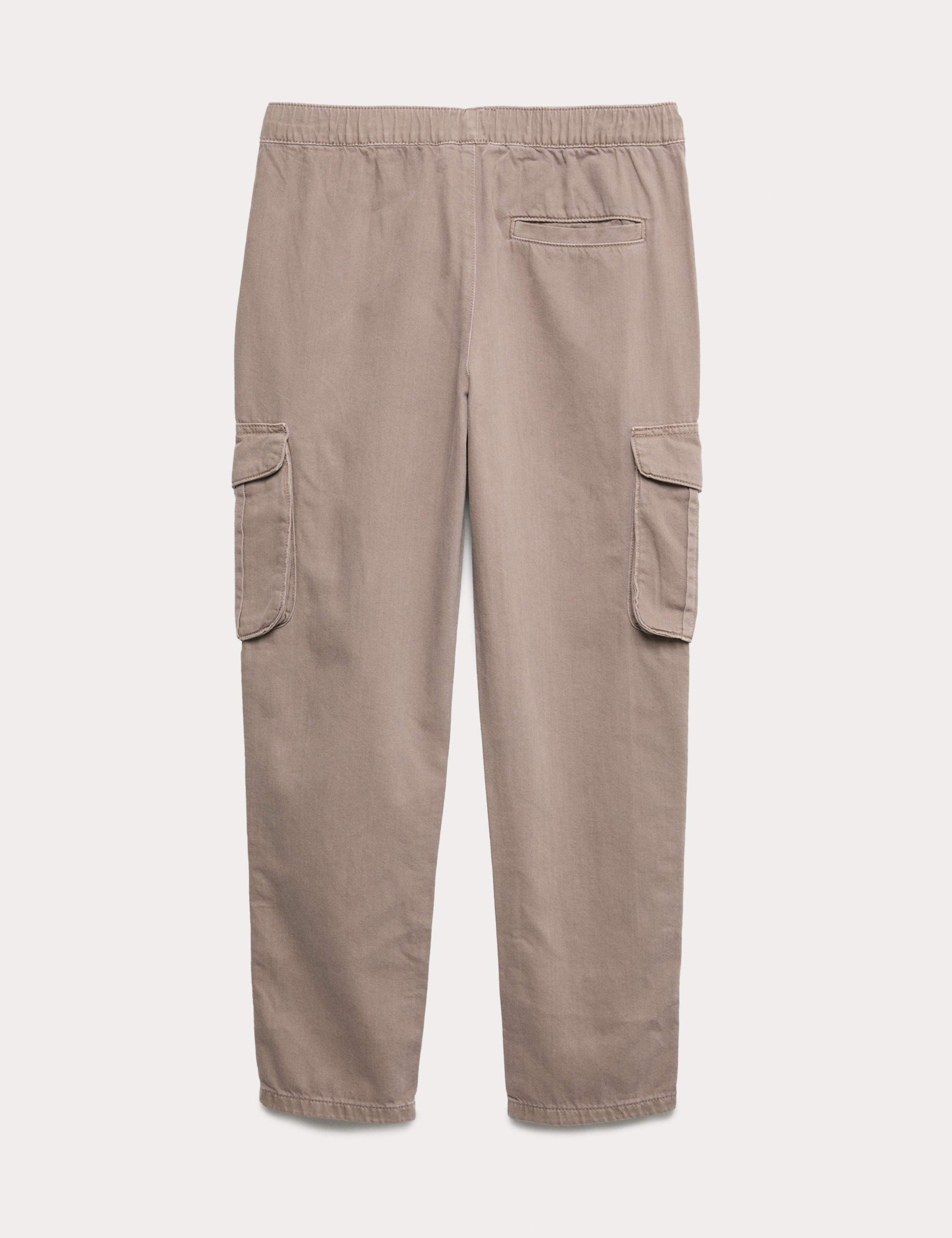 Pure Cotton Woven Cargo Trousers (6-16 Yrs) 2 of 4